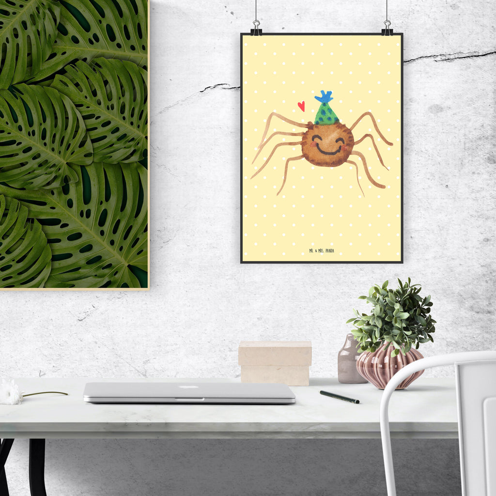 Poster Spider Agathe Party Küchenposter, Wanddekoration, Wanddeko Bild, Mr. & Mrs. Panda Poster, Posterdruck, Kinderposter, Raumdekoration, Wandposter, Bild, Poster, Designposter, Wanddeko, Handgemaltes Poster, Kunstdruck, Spinne Agathe, Spinne, Agathe, Videos, Merchandise, Wunder, Selbstliebe, Motivation, Glück