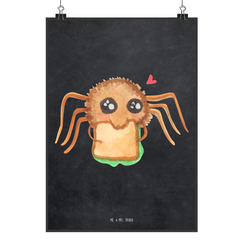 Plakat Pająk Agata kanapka wanddeko, Wanddekoration, Deko Bild, Designposter, wanddruck, Mr. & Mrs. Panda Poster, wandkunst, drucke, kunstdruck poster, Posterdruck, Wandschmuck, Kunstdruck, Wanddeko Bild, Wandposter, Bild für Wand, kunst für die wand, grafikposter, Plakat, kunstposter, Bild, Poster, Wandbild, Merchandise, Videos, Agathe, Spinne, Spinne Agathe, Hungrig, Lebensfreude, Hunger, Mut, Verfressen, Glück, Alles Wird gut