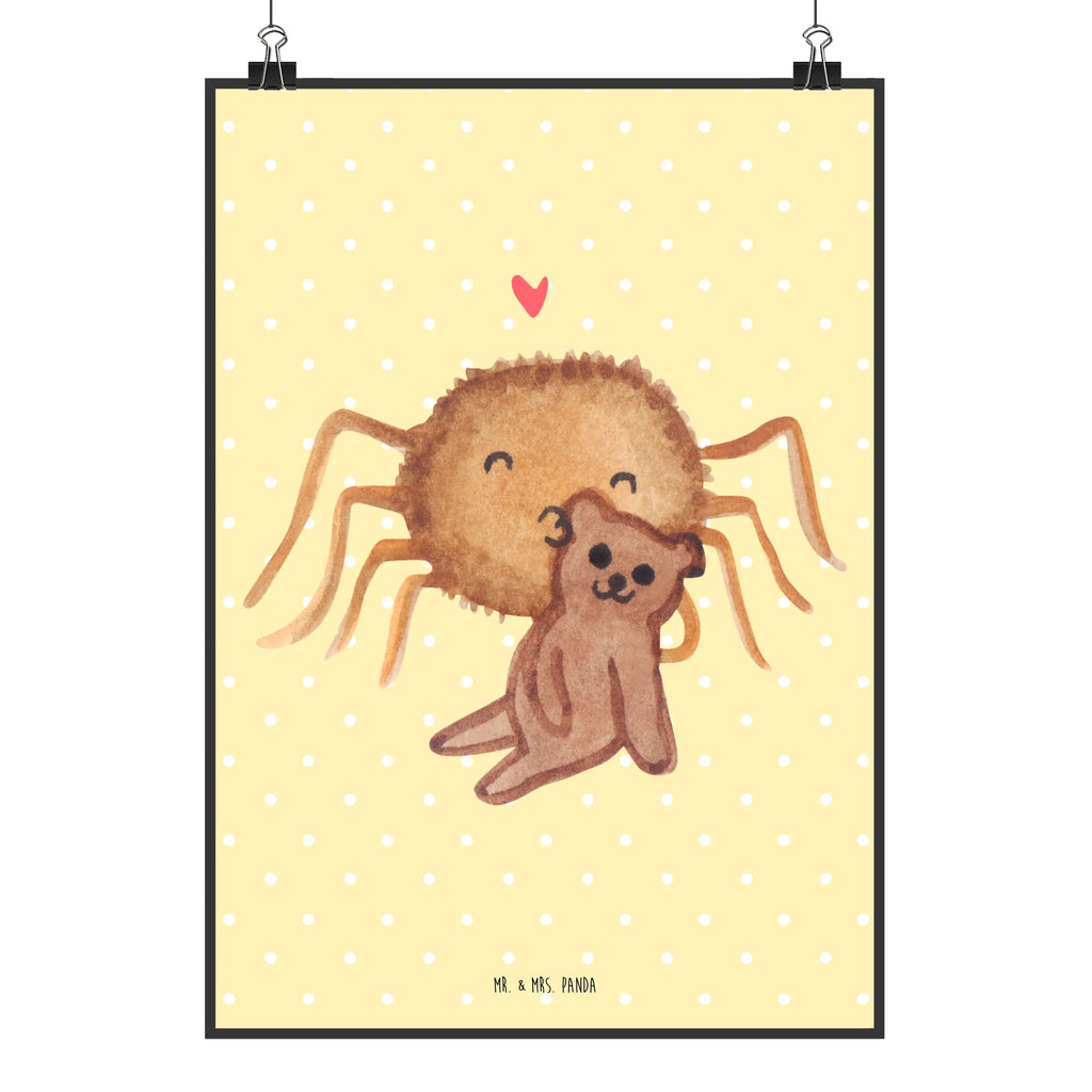 Plakat Pająk Agata Miś Wanddeko Bild, Poster, Kinderposter, Kunstdruck, Küchenposter, Posterdruck, Designposter, Wandposter, Wanddeko, Bild, Mr. & Mrs. Panda Poster, Handgemaltes Poster, Raumdekoration, Wanddekoration, Spinne Agathe, Spinne, Agathe, Videos, Merchandise, Verliebt, Freundschaft, Liebesbeweis, Liebesgeschenk, Dankeschön, Miteinander, Teddy, Treue