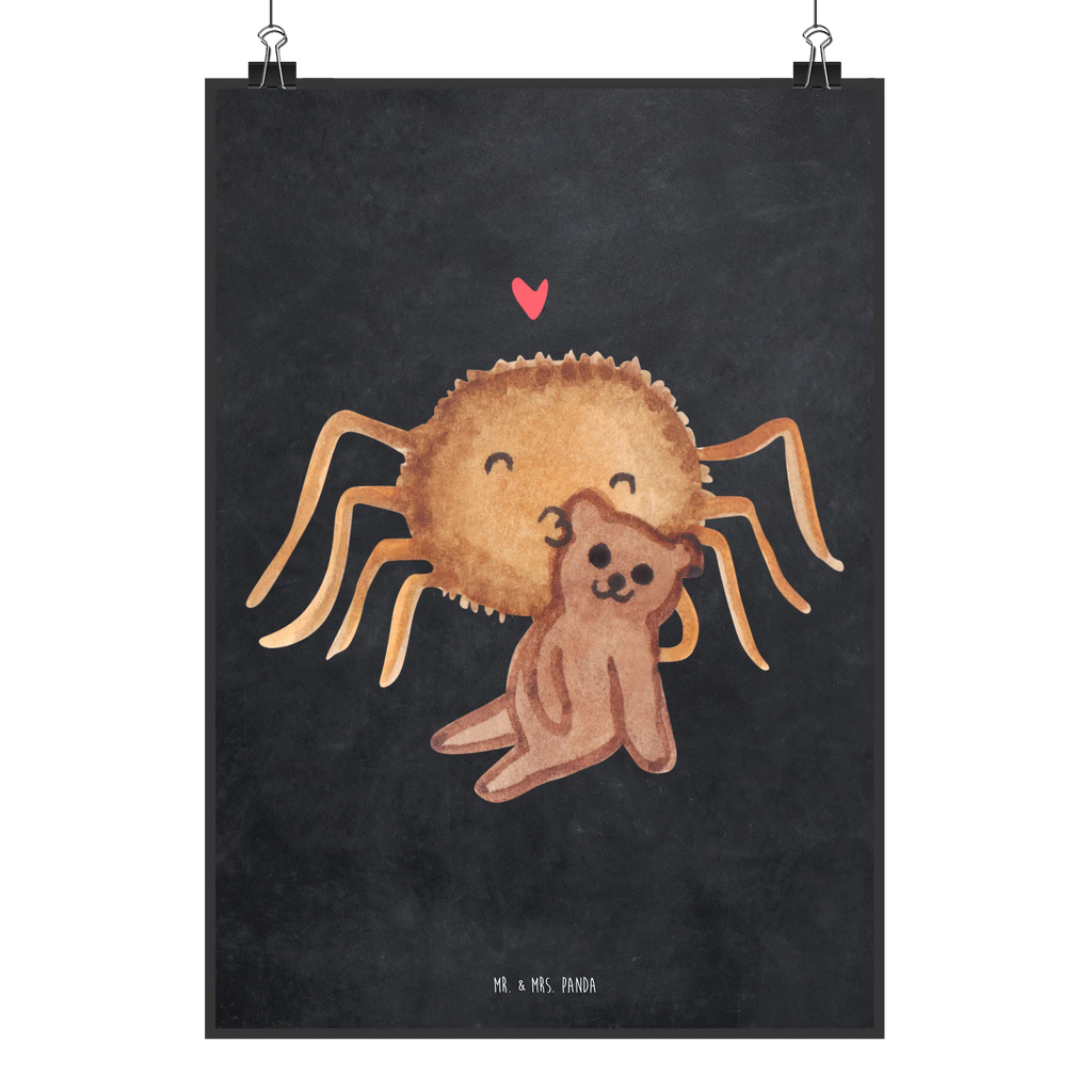 Plakat Pająk Agata Miś Wanddeko Bild, Poster, Kinderposter, Kunstdruck, Küchenposter, Posterdruck, Designposter, Wandposter, Wanddeko, Bild, Mr. & Mrs. Panda Poster, Handgemaltes Poster, Raumdekoration, Wanddekoration, Spinne Agathe, Spinne, Agathe, Videos, Merchandise, Verliebt, Freundschaft, Liebesbeweis, Liebesgeschenk, Dankeschön, Miteinander, Teddy, Treue