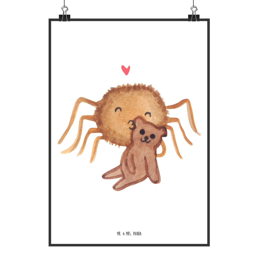Plakat Pająk Agata Miś Wanddeko Bild, Poster, Kinderposter, Kunstdruck, Küchenposter, Posterdruck, Designposter, Wandposter, Wanddeko, Bild, Mr. & Mrs. Panda Poster, Handgemaltes Poster, Raumdekoration, Wanddekoration, Spinne Agathe, Spinne, Agathe, Videos, Merchandise, Verliebt, Freundschaft, Liebesbeweis, Liebesgeschenk, Dankeschön, Miteinander, Teddy, Treue