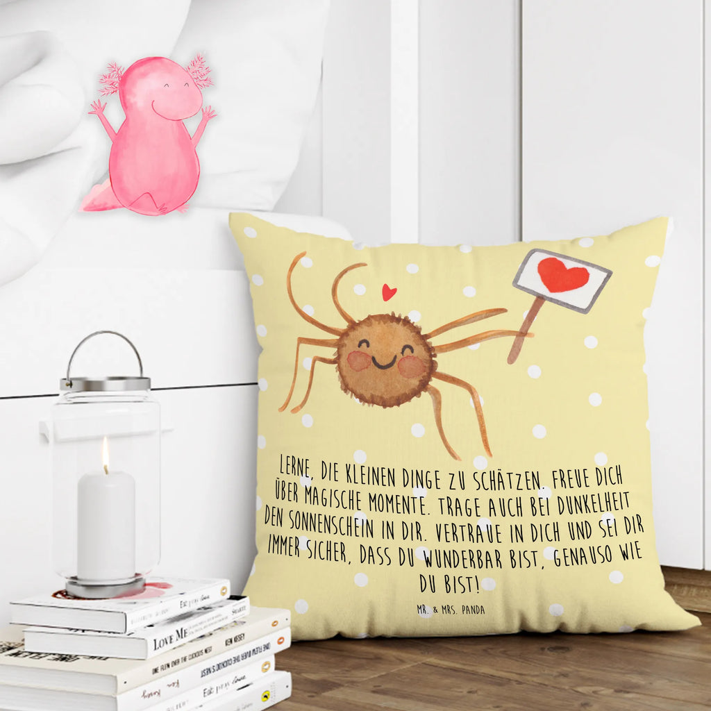 Cushion Spider Agatha Motivation pad, fluffy, pillow case, cushion, 40x40, soft, sofa, settee, couch, pillows, 40 x 40, bed, Pillow, bedroom, Spider Agathe, Spider, Agathe, Videos, Merchandise