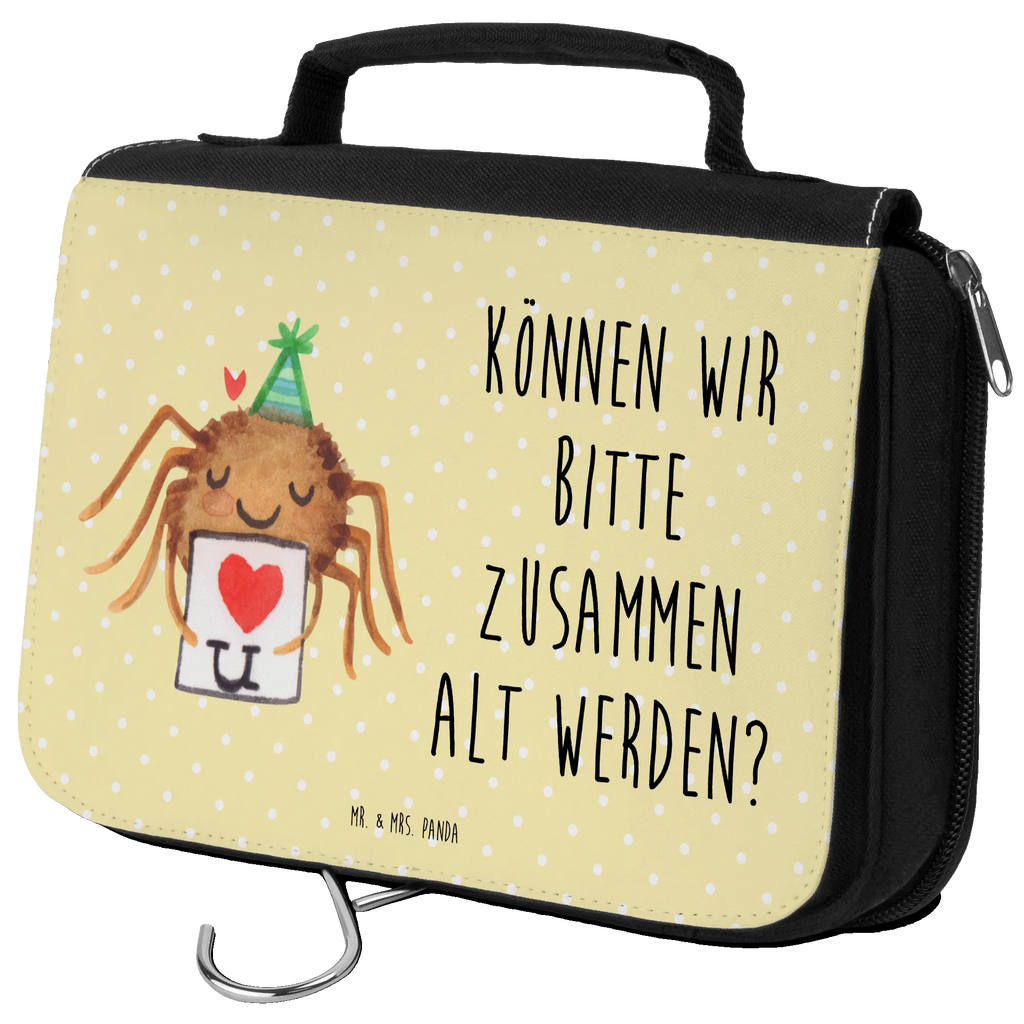 Wash bag Spider Agathe Letter Toilettentasche, Schminkbeutel, hygienetasche, Schminktasche, Kulturbeutel, Waschtasche, Kulturbeutel Waschbar, Reisebeutel, Kulturtasche, badtasche, Waschbeutel, Necessaire, hygienebeutel, beautycase, Kosmetiktasche, Spinne Agathe, Agathe, Videos, Merchandise, Spinne, Treuebeweis, Liebesbeweis, Heiratsantrag, Verliebt, Liebesgeschenk, Liebespaar, Ich Liebe Dich, Treuetest