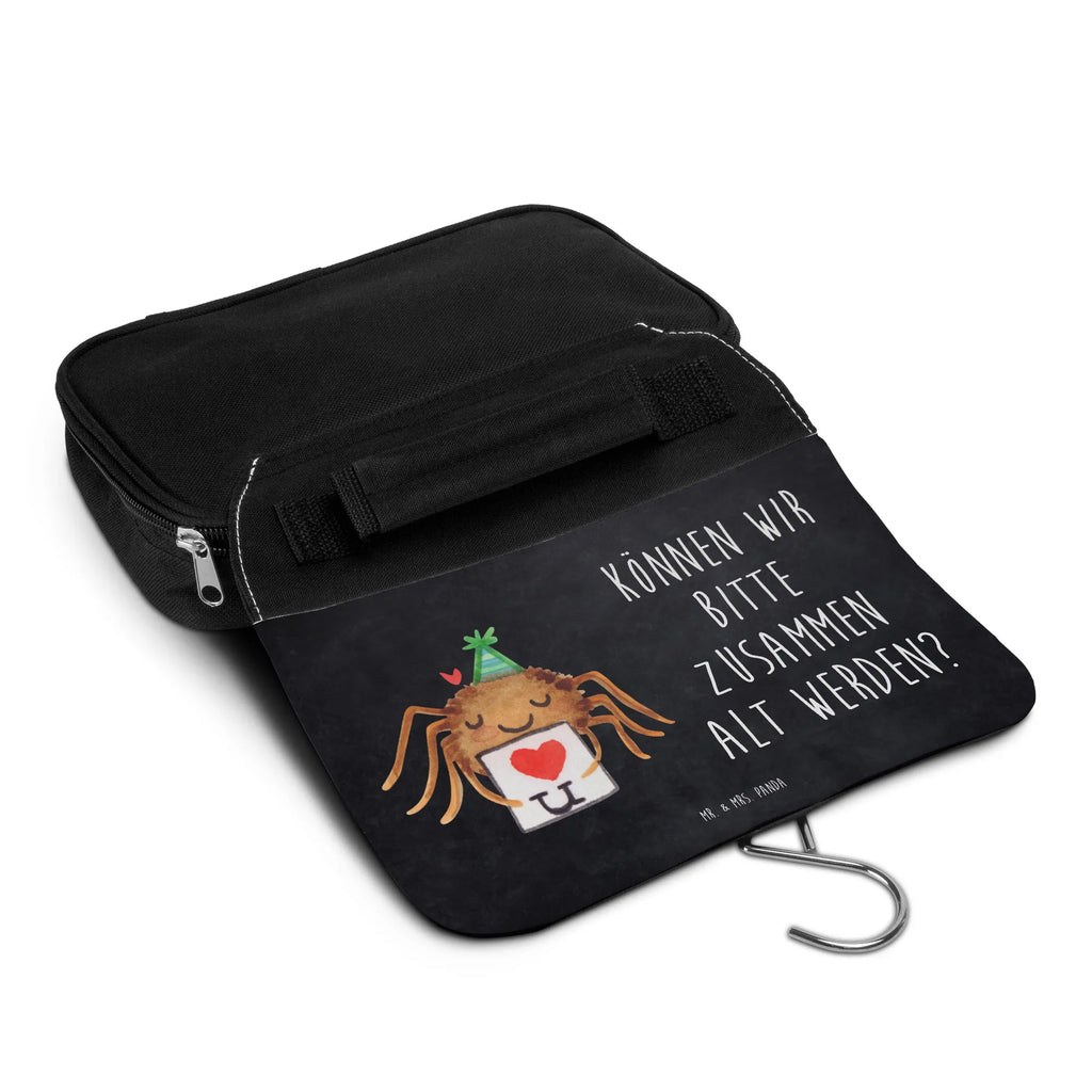 Wash bag Spider Agathe Letter Toilettentasche, Schminkbeutel, hygienetasche, Schminktasche, Kulturbeutel, Waschtasche, Kulturbeutel Waschbar, Reisebeutel, Kulturtasche, badtasche, Waschbeutel, Necessaire, hygienebeutel, beautycase, Kosmetiktasche, Spinne Agathe, Agathe, Videos, Merchandise, Spinne, Treuebeweis, Liebesbeweis, Heiratsantrag, Verliebt, Liebesgeschenk, Liebespaar, Ich Liebe Dich, Treuetest
