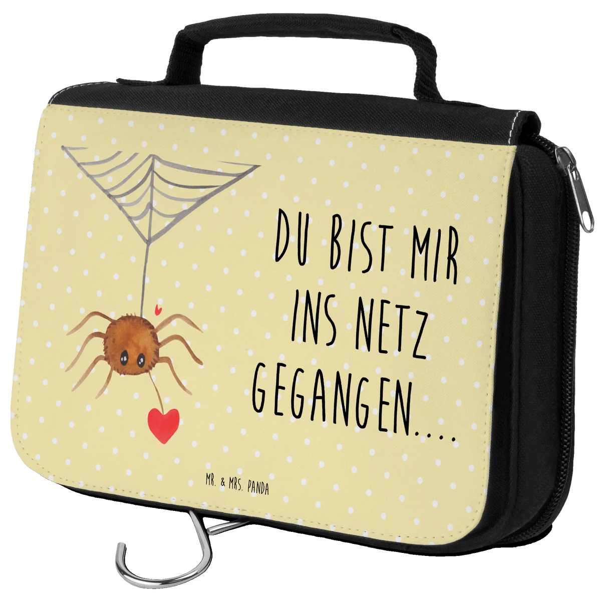 Kulturbeutel Spinne Agathe Liebe beauty case, Necessaire, duschbeutel, beautycase, hygienetasche, Reise-Kulturtasche, Kosmetiktasche, Schminkbeutel, Toilettentasche, Waschtasche, Kulturbeutel, Reisebeutel, Make-Up Tasche, badtasche, kulturtäschchen, Waschbeutel, hygienebeutel, Schminktasche, Kulturtasche, Kosmetikbeutel, kosmetiktäschchen, Spinne Agathe, Agathe, Videos, Merchandise, Spinne, Liebesbeweis, Verliebt, Liebe, Liebesgeschenk