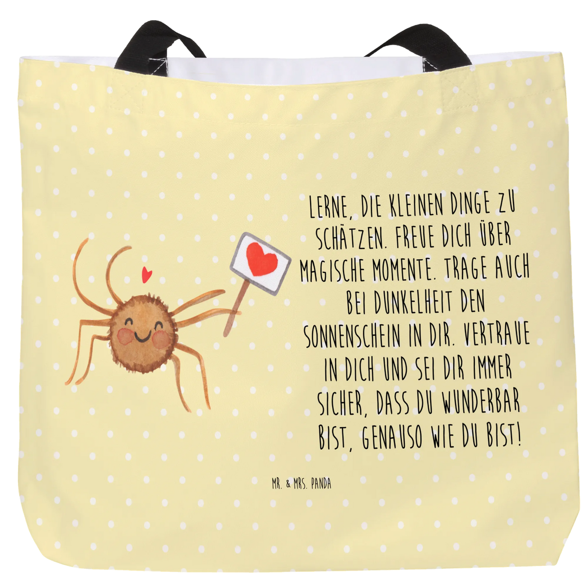 Shopper Spinne Agathe Motivation Strandtasche, Tote Bag, XXL Tasche, Pandatasche, Einkaufstasche, Büchertasche, XL Tasche, Stofftasche, Schulbeutel, Unitasche, Alltagstasche, Tragetasche, Reisetasche, Urlaubstasche, Freizeittasche, City-Shopper, Shopper Tasche, Schultasche, Henkeltasche, Statement-Tasche, Laptoptasche, Tragebeutel, Stoffbeutel, Beutel, studententasche, Tasche, Spinne Agathe, Spinne, Agathe, Videos, Merchandise, Dankeschön, Vertrauen, Liebe, Motivation, Glück