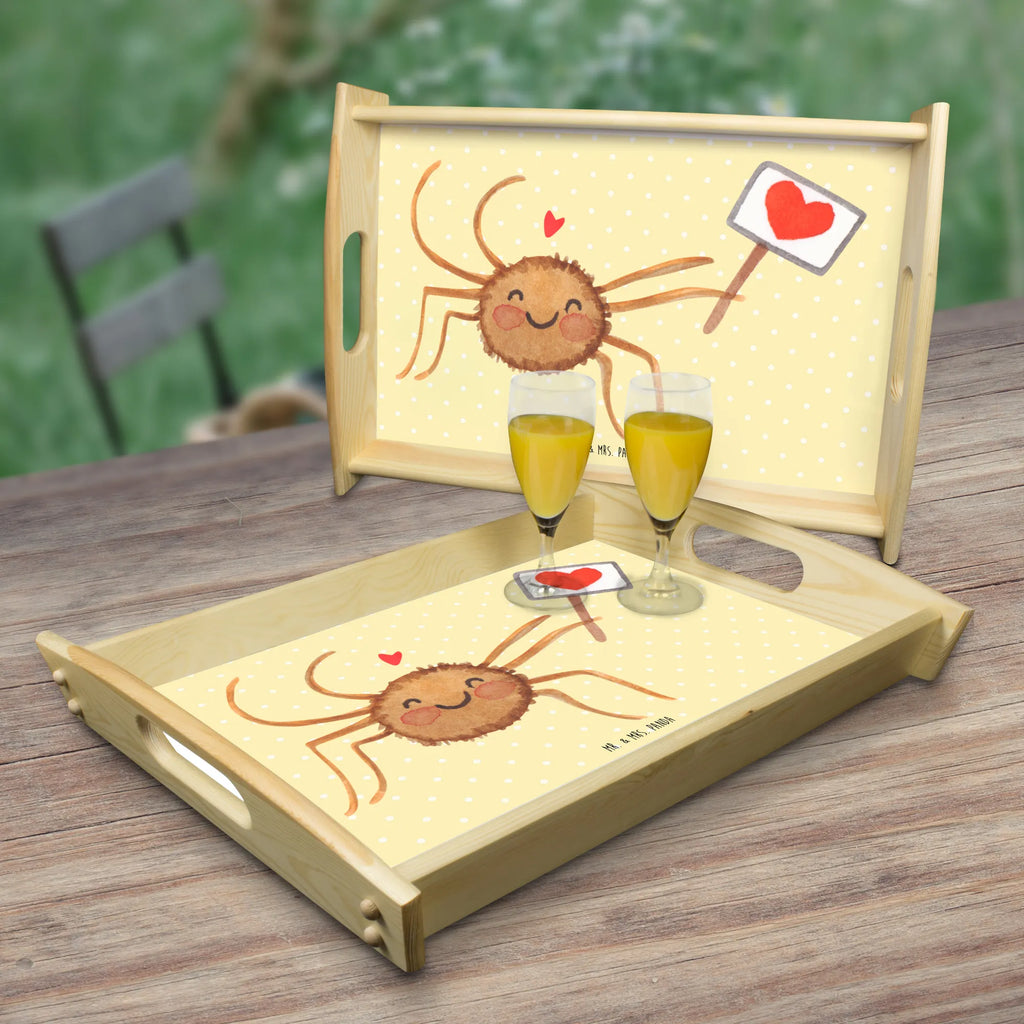 Serving tray Spider Agatha Motivation Küchentablett, Dekotablett, Holztablett, Tablett, Serviertablett, Frühstückstablett, Spinne Agathe, Spinne, Agathe, Videos, Merchandise, Vertrauen, Liebe, Glück, Motivation, Dankeschön