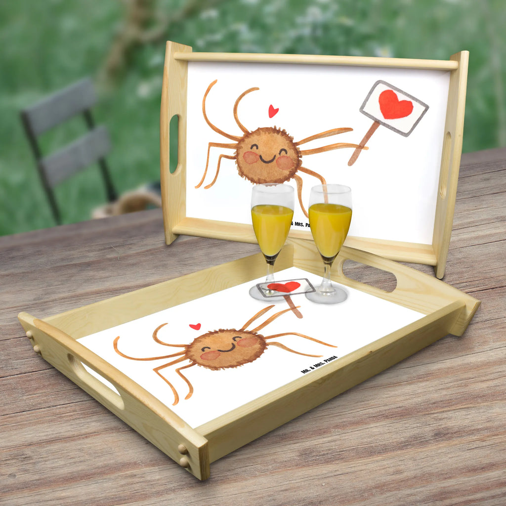 Serving tray Spider Agatha Motivation Küchentablett, Dekotablett, Holztablett, Tablett, Serviertablett, Frühstückstablett, Spinne Agathe, Spinne, Agathe, Videos, Merchandise, Vertrauen, Liebe, Glück, Motivation, Dankeschön
