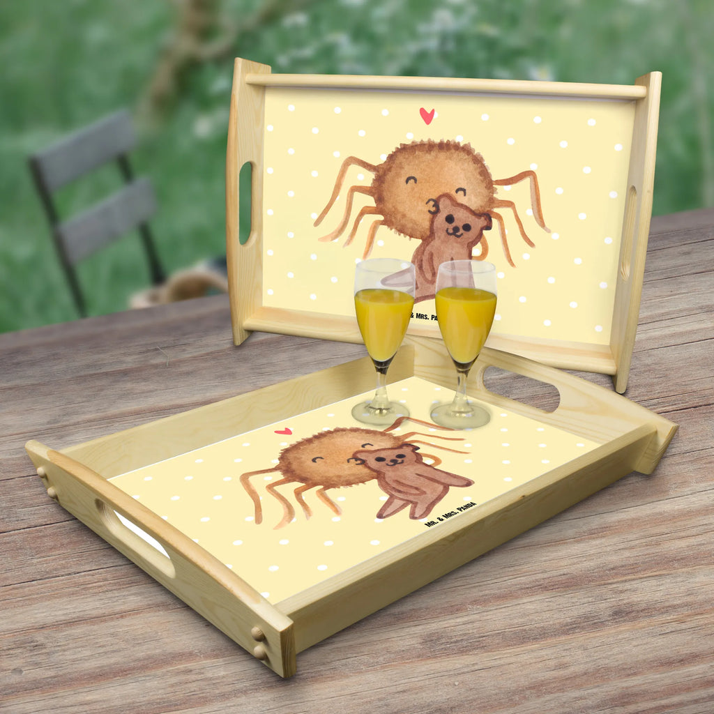 Serving tray Spider Agathe Teddy Serviertablett, Holztablett, Frühstückstablett, Dekotablett, Küchentablett, Tablett, Spinne Agathe, Spinne, Agathe, Videos, Merchandise, Dankeschön, Liebesbeweis, Freundschaft, Treue, Verliebt, Miteinander, Teddy, Liebesgeschenk