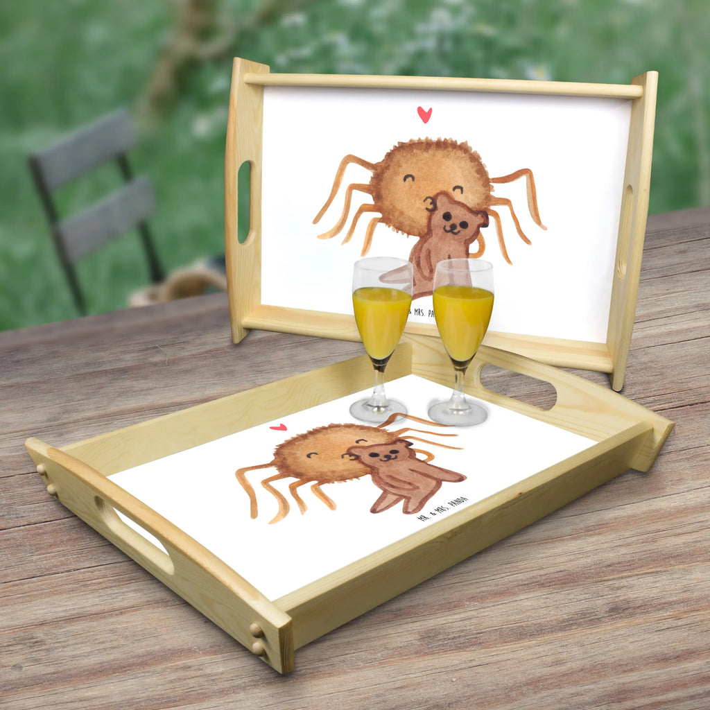 Serving tray Spider Agathe Teddy Serviertablett, Holztablett, Frühstückstablett, Dekotablett, Küchentablett, Tablett, Spinne Agathe, Spinne, Agathe, Videos, Merchandise, Dankeschön, Liebesbeweis, Freundschaft, Treue, Verliebt, Miteinander, Teddy, Liebesgeschenk