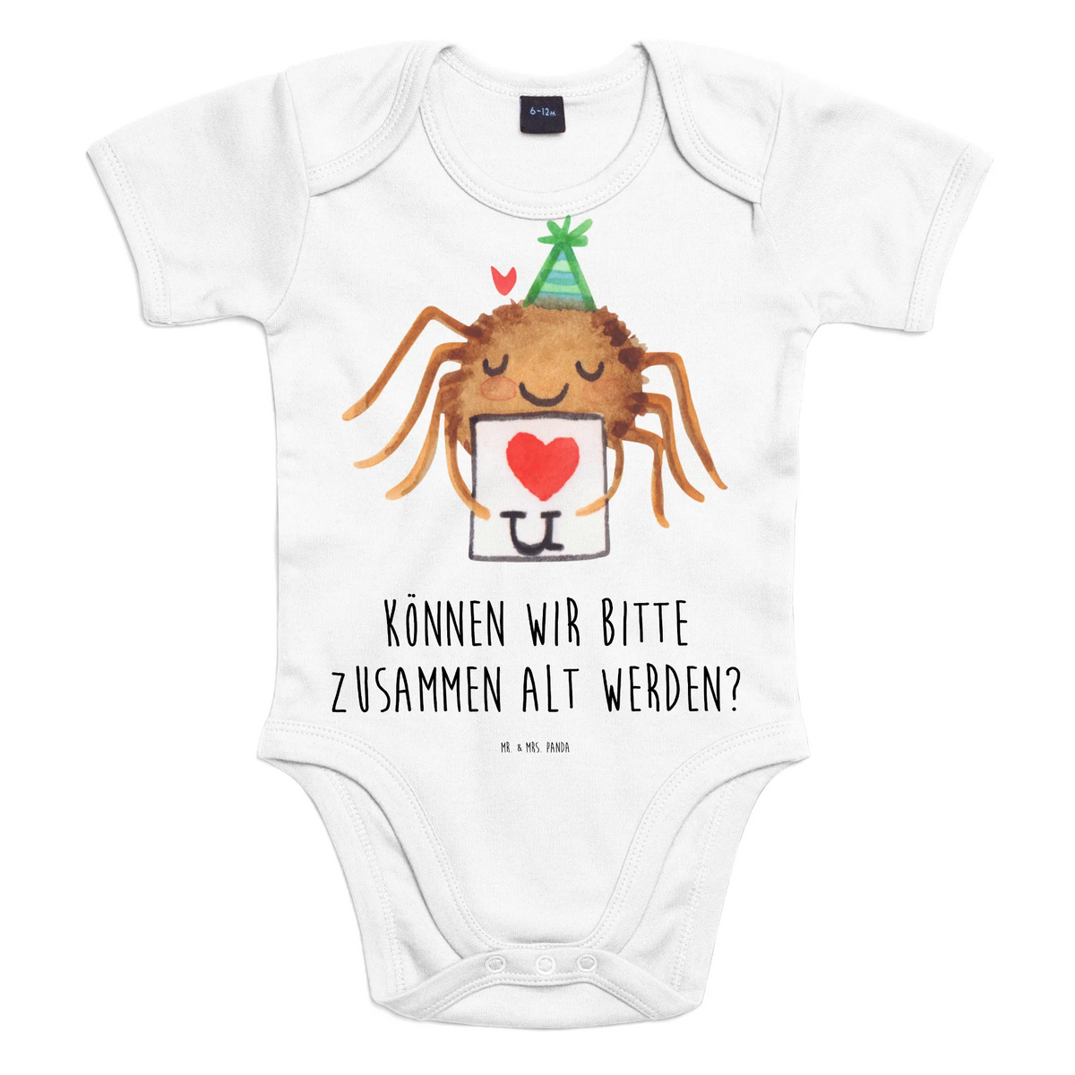 Baby Body Spinne Agathe Brief Strampler, Kurzarmbody, Baby-Overall, Babysuit, Bodysuit, Baby-Strampler, Baby Party, Handmade, Baby-Body, Baby Geschenk, Baby Shower, Baby-Romper, Kurzarm-Strampler, Baby-Kleidung, Babystrampler, Spinne, Agathe, Spinne Agathe, Videos, Merchandise, Heiratsantrag, Ich Liebe Dich, Treuetest, Liebespaar, Treuebeweis, Verliebt, Liebesbeweis, Liebesgeschenk