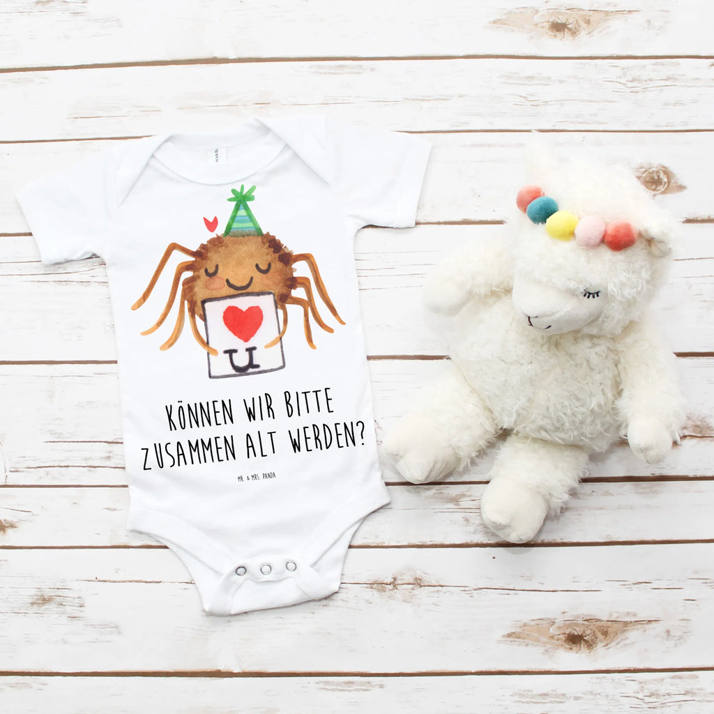 Body dla niemowląt Pająk Agata list Baby-Strampler, Wickelbody, Baby Erstausstattung, Baby-Overall, Kurzarm-Strampler, Babystrampler, Baby-Romper, Babykleidung, Baby-Body, Strampler, Baby-Kleidung, Spinne Agathe, Spinne, Agathe, Videos, Merchandise, Treuebeweis, Heiratsantrag, Treuetest, Liebespaar, Liebesbeweis, Verliebt, Ich Liebe dich, Liebesgeschenk