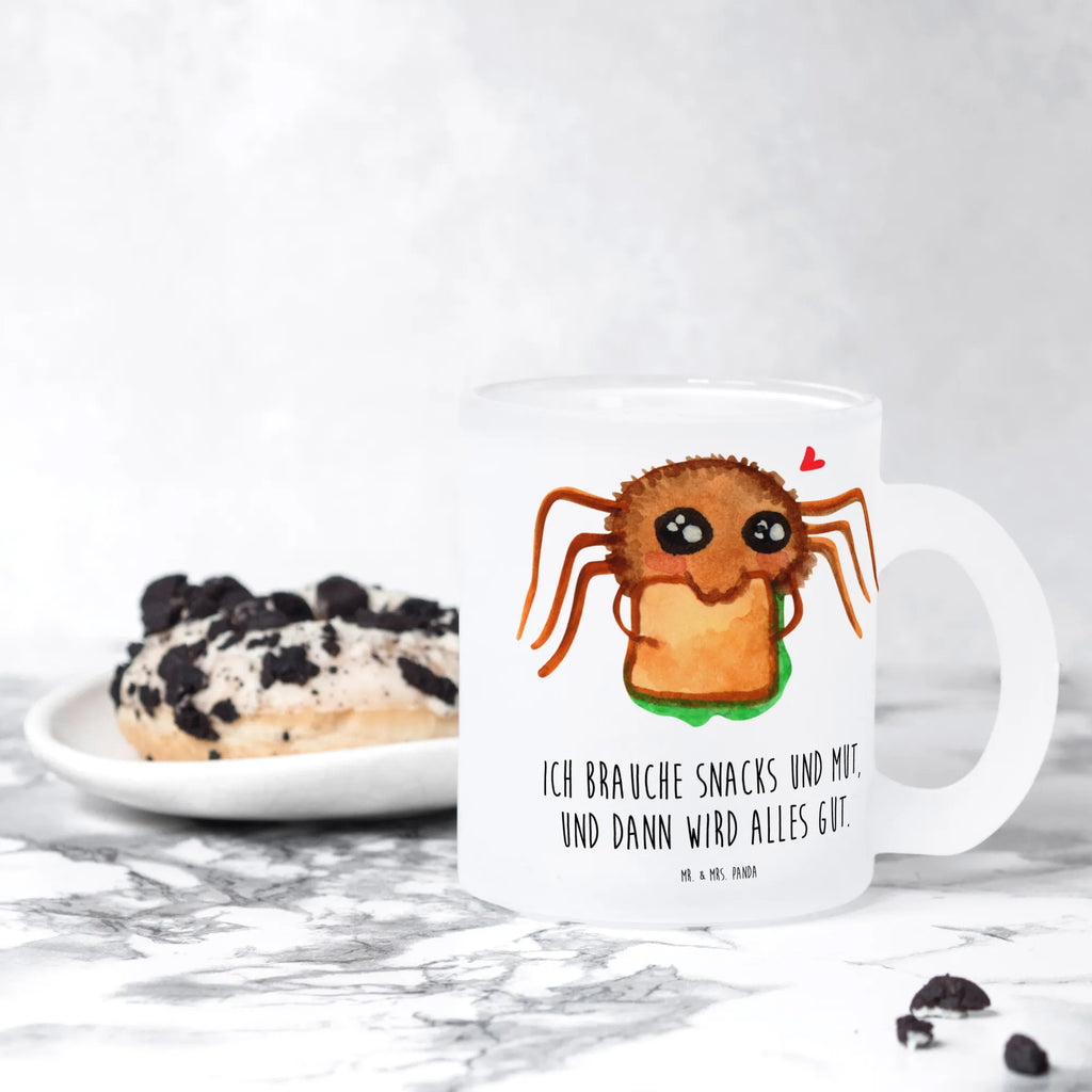 Filiżanka do herbaty Pająk Agata kanapka Glasbecher, Trinkglas, Teegläser, glastasse, Becher, Glas Teebecher, becher glas, Teeglas, Teetasse aus Glas, Tee Tasse, Große Teetasse, Tasse Für Tee, Tasse, becher für tee, tasse glas, getränkeglas, Teetasse, Teetasse Glas, Spinne Agathe, Spinne, Agathe, Videos, Merchandise, Glück, Hunger, Alles Wird gut, Mut, Hungrig, Verfressen, Lebensfreude