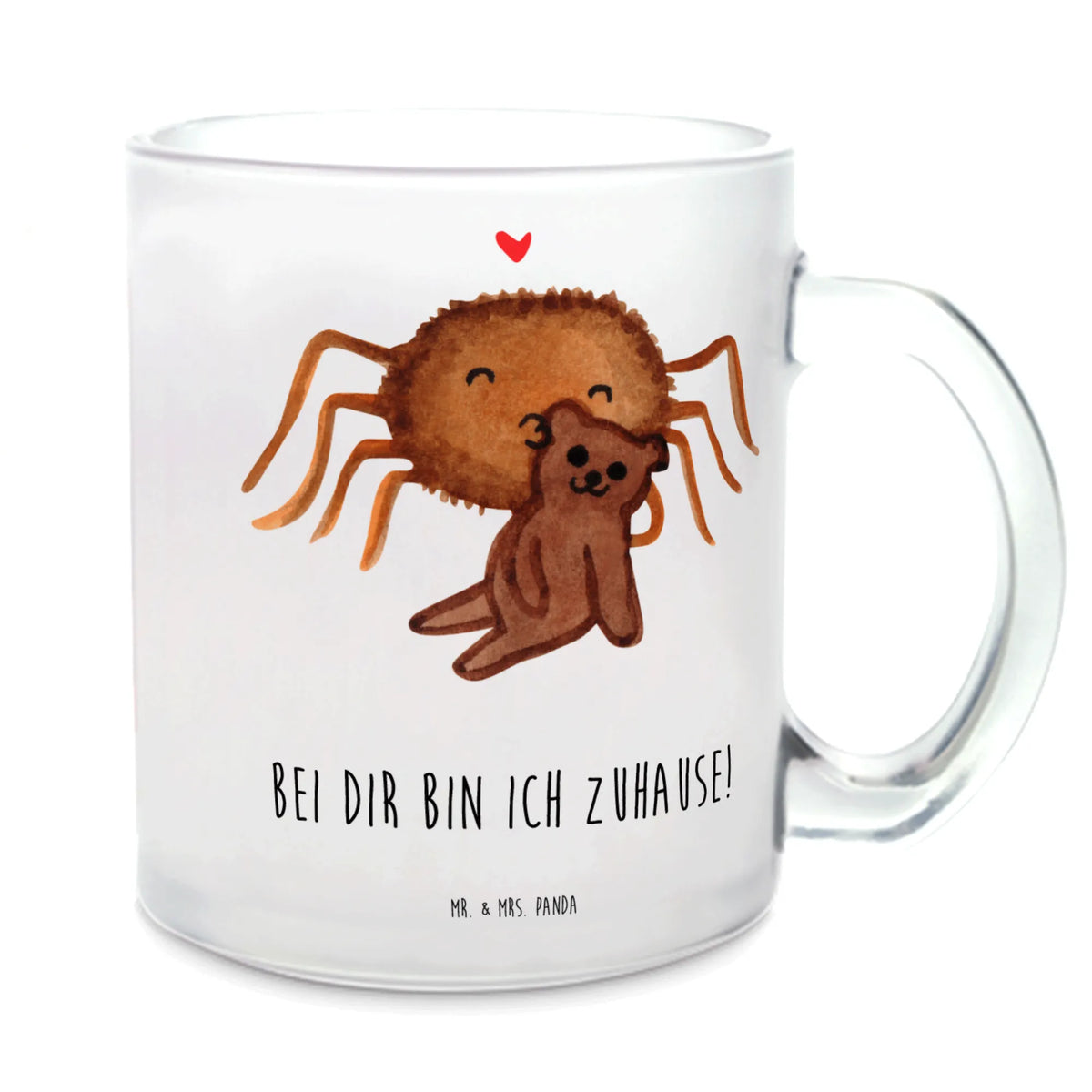 Glass tea cup Spider Agathe Teddy Spider Agathe, Spider