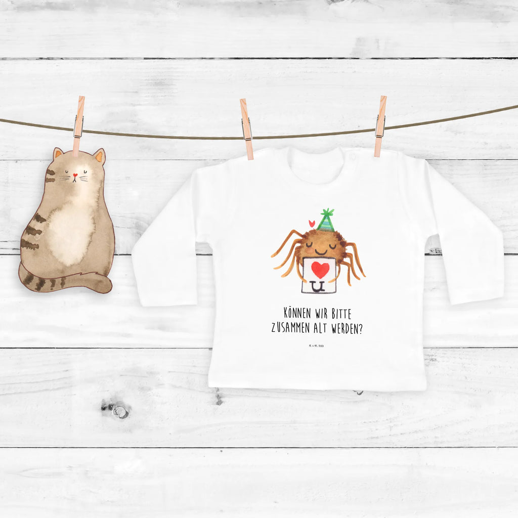 Baby Longsleeve Spinne Agathe Brief Langarm, Bio, Kleidung, Baby Shower, Spinne Agathe, Spinne, Agathe, Videos, Merchandise, Treuetest, Ich Liebe Dich, Verliebt, Heiratsantrag, Treuebeweis, Liebespaar, Liebesgeschenk, Liebesbeweis