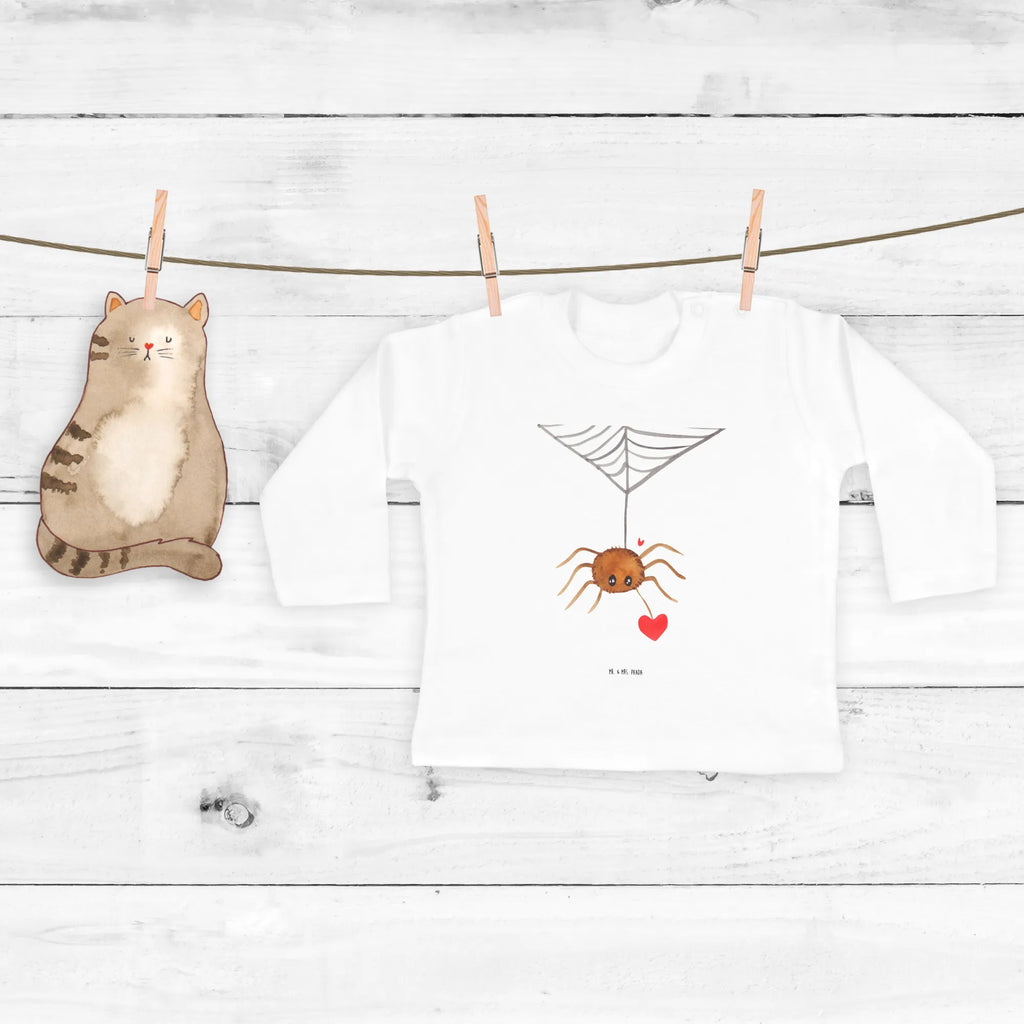 Baby Longsleeve Spinne Agathe Liebe Bio, Mädchen, Langarm, Baby, Kleidung, Jungen, Spinne Agathe, Spinne, Agathe, Videos, Merchandise, Liebesbeweis, Liebesgeschenk, Liebe, Verliebt