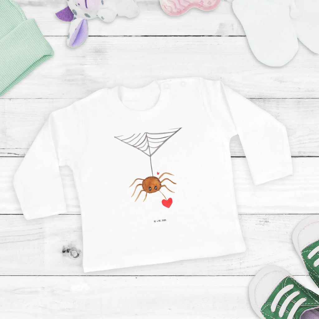 Baby Longsleeve Spinne Agathe Liebe Bio, Mädchen, Langarm, Baby, Kleidung, Jungen, Spinne Agathe, Spinne, Agathe, Videos, Merchandise, Liebesbeweis, Liebesgeschenk, Liebe, Verliebt