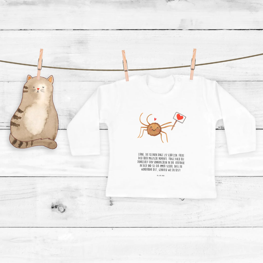 Baby long-sleeve Spider Agatha Motivation Bio, Baby Shower, Langarm, Kleidung, Spinne Agathe, Spinne, Agathe, Videos, Merchandise, Vertrauen, Dankeschön, Liebe, Motivation, Glück