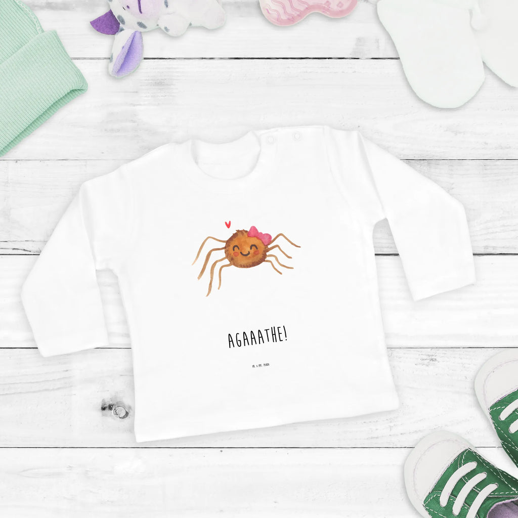 Baby Longsleeve Spinne Agathe Freude Langarm, Baby Shower, Bio, Kleidung, Spinne Agathe, Spinne, Agathe, Videos, Merchandise, Trend, Viral, Beliebte Spinne, Viraler Hit