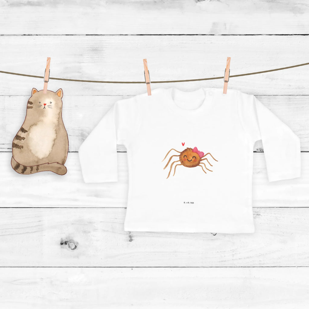 Baby Longsleeve Spinne Agathe Freude Langarm, Baby Shower, Bio, Kleidung, Spinne Agathe, Spinne, Agathe, Videos, Merchandise, Trend, Viral, Beliebte Spinne, Viraler Hit