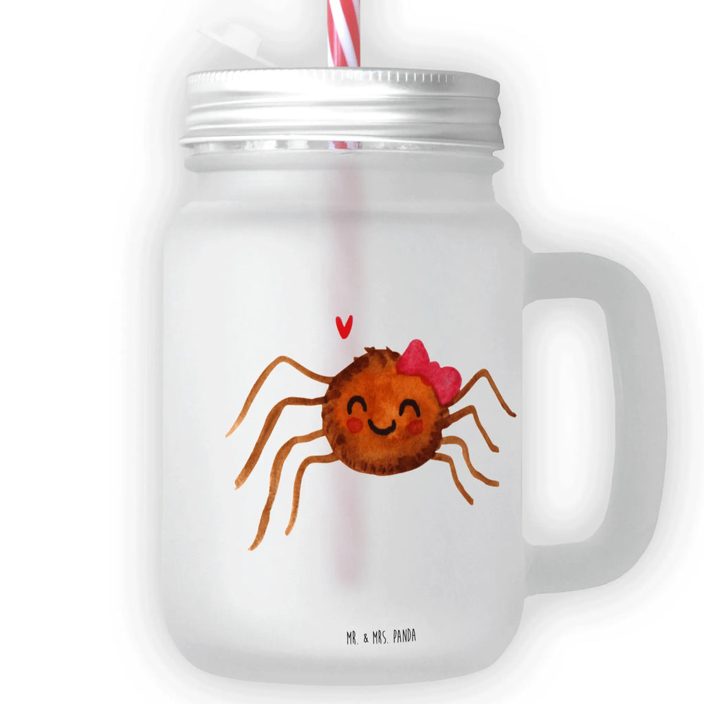 Mason jar drinking glass Spider Agathe Joy drinking glass, cocktail glass, summer glass, Mason Jar, preserving glass, glass, handle glass, Spider Agathe, Spider, Agathe, Videos, Merchandise