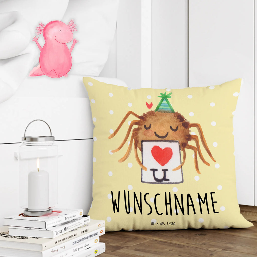 Personalisiertes Kissen Spinne Agathe Brief Bedrucken, Kissen, Personalisiert, Wunschname, Name, Kopfkissen, Spinne Agathe, Spinne, Agathe, Videos, Merchandise, Ich Liebe Dich, Verliebt, Treuetest, Liebesbeweis, Liebespaar, Liebesgeschenk, Treuebeweis, Heiratsantrag