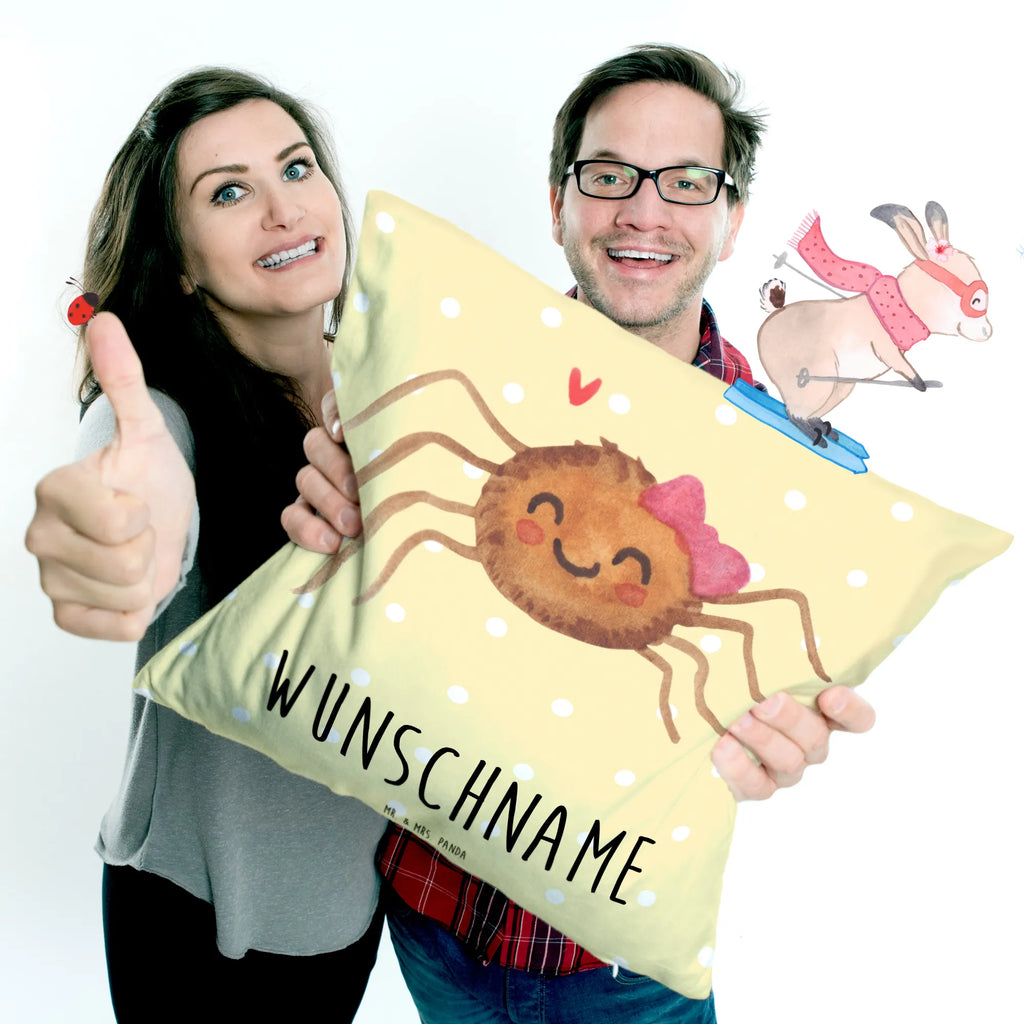 Personalisiertes Kissen Spinne Agathe Freude Kissen, Name, personalisiert, Wunschname, bedrucken, Kopfkissen, Spinne Agathe, Spinne, Agathe, Videos, Merchandise, Viral, Viraler Hit, Trend, Beliebte Spinne