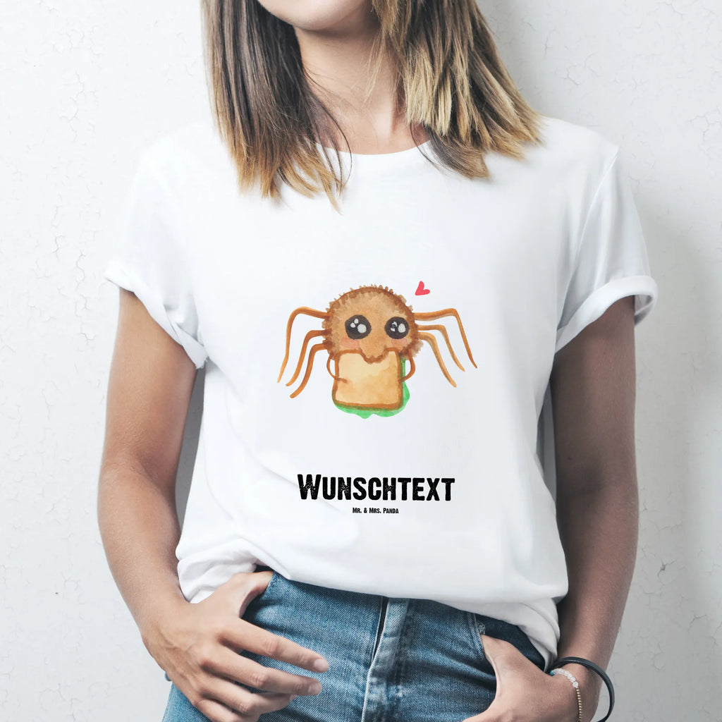 Personalisiertes T-Shirt Spinne Agathe Sandwich Damen, T-Shirt mit Namen, T-Shirt Personalisiert, T-Shirt mit Aufruck, Herren, Merchandise, Spinne Agathe, Videos, Agathe, Spinne, Alles Wird gut, Mut, Lebensfreude, Hunger, Verfressen, Glück, Hungrig
