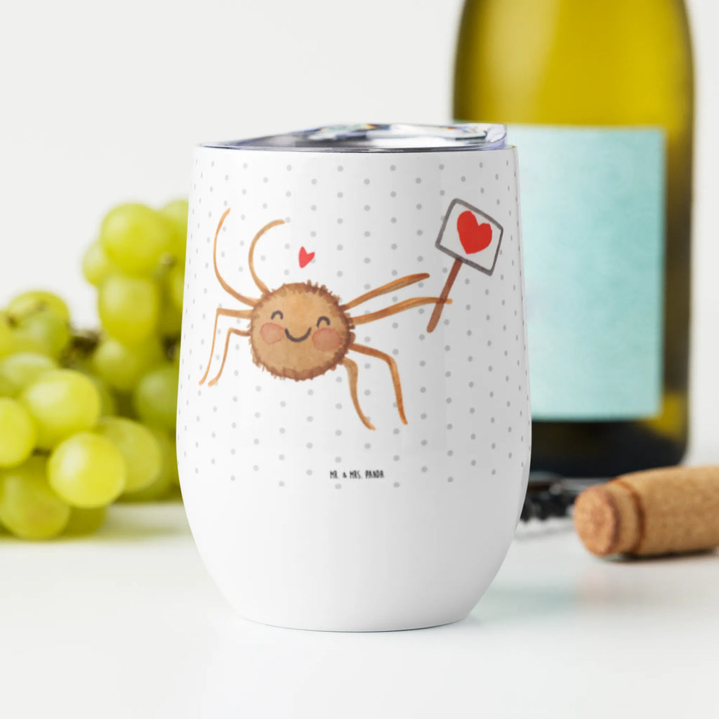 Wine cup Spider Agatha Motivation premium wine tumbler, mulled wine cup, stemless wine glasses, insulated tumbler, wine glasses, portable wine cup, hot drinks, wine travel tumbler, drinking cup, wine tumbler, wine goblet, Spider Agathe, Spider, Agathe, Videos, Merchandise