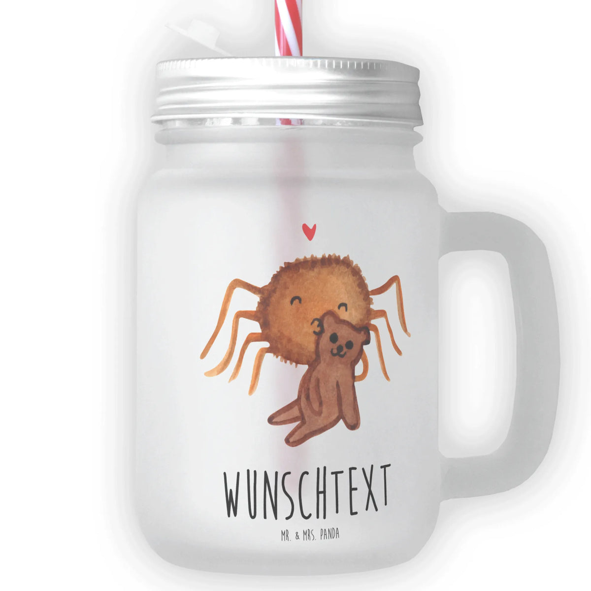 Personalizowany szklany słoik Mason Jar Pająk Agata Miś Pająk Agathe, Pająk, Agathe, Filmy, Towary