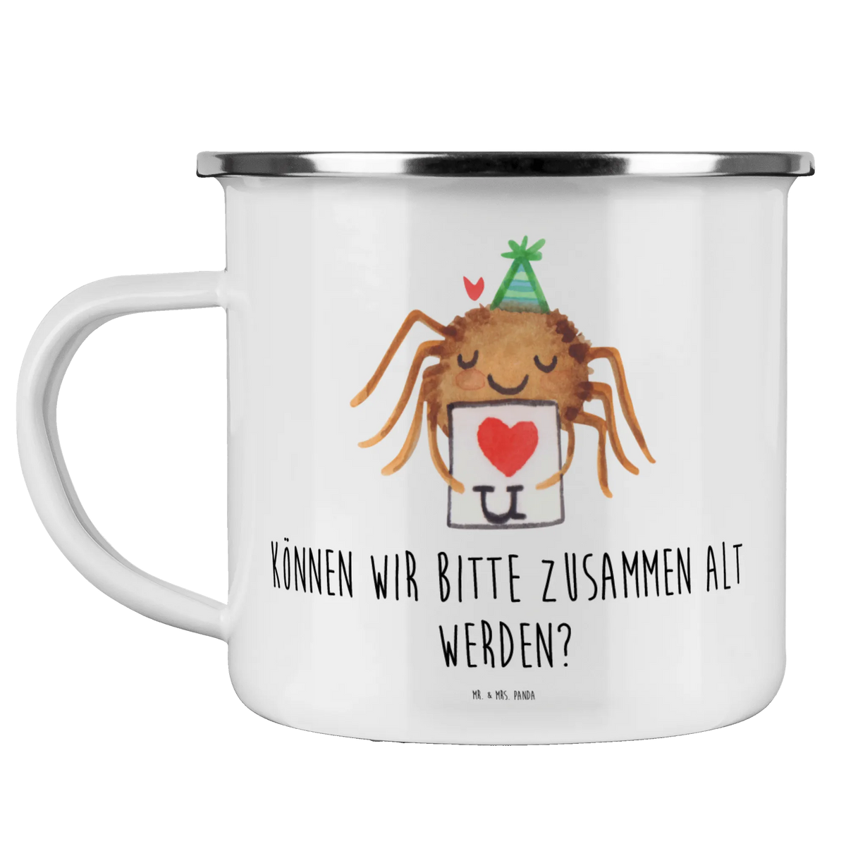 Kempingowy kubek emaliowany Pająk Agata list Pająk Agathe, Pająk, Filmy, Towary