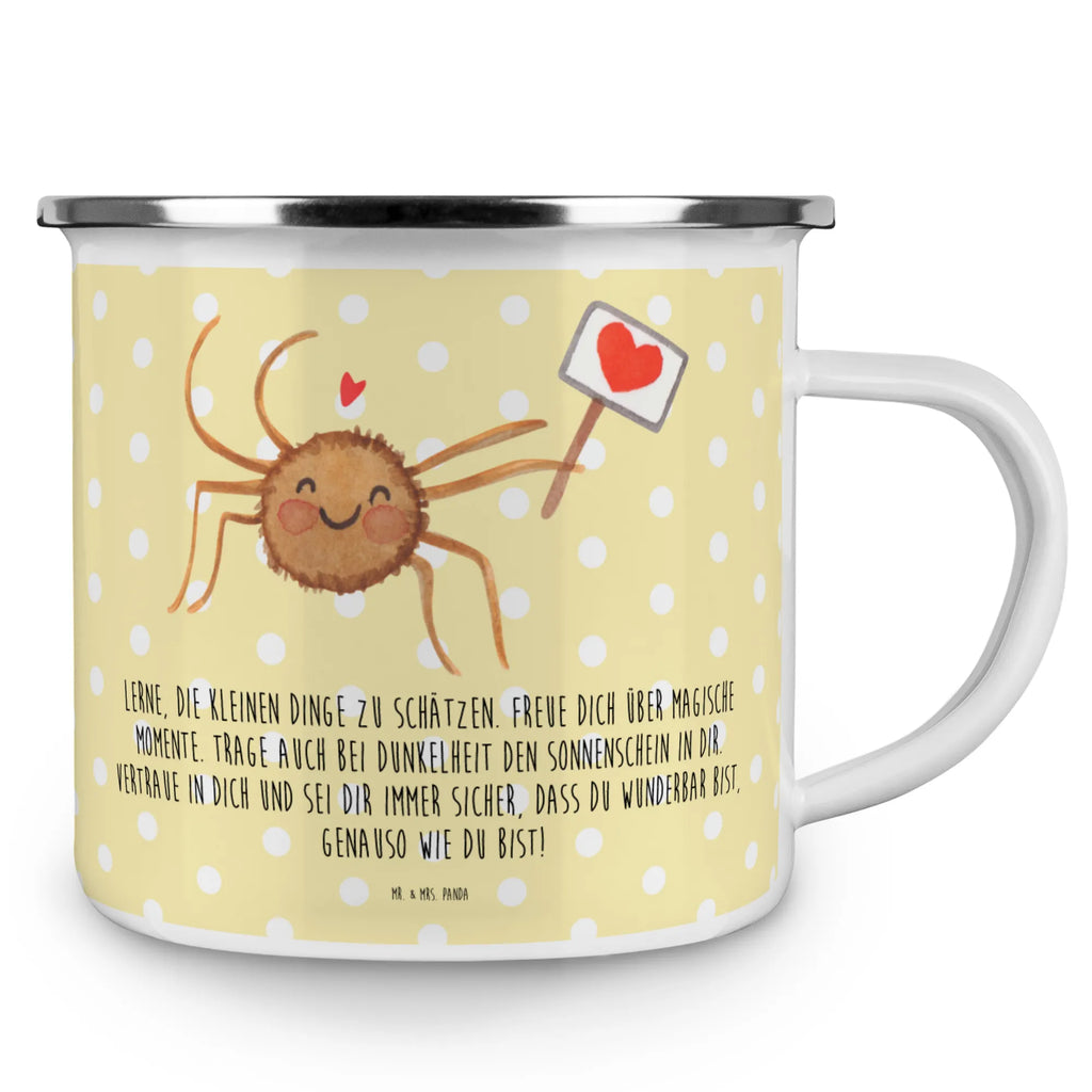 Enamel camping mug Spider Agatha Motivation Teetasse, Pott, Trinkbecher, Emaille Tasse, Kaffeetasse, Becher, Emailletasse, emaillebecher, Reisebecher, blechbecher, Metalltasse, metallbecher, wanderbecher, becher emaille, Campingtasse, Blechtasse, Tasse Emaille, Tasse, Campingbecher, Kaffeebecher, Teebecher, reisetasse, wandertasse, Emaille Becher, Spinne Agathe, Spinne, Agathe, Videos, Merchandise, Liebe, Dankeschön, Vertrauen, Glück, Motivation