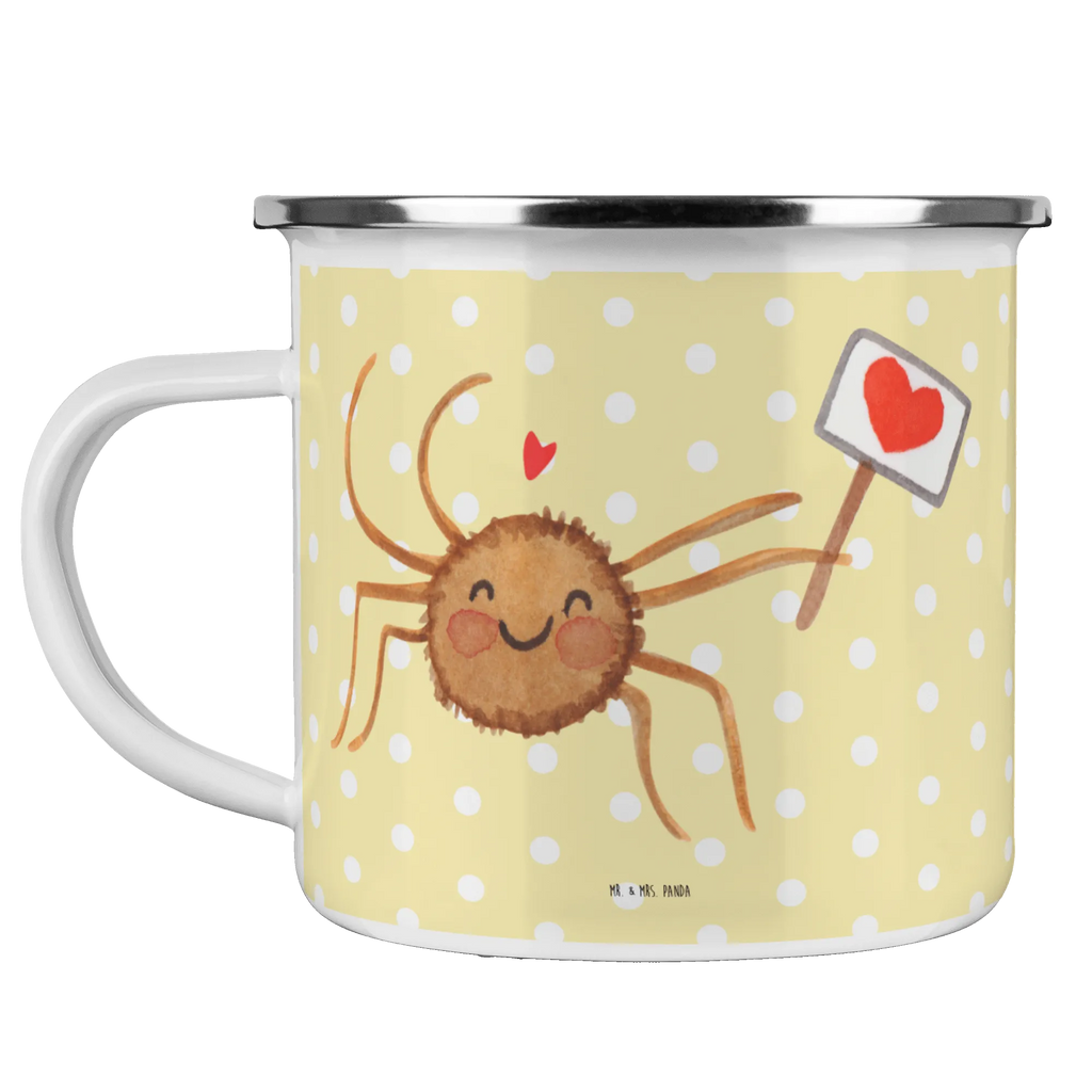 Enamel camping mug Spider Agatha Motivation Teetasse, Pott, Trinkbecher, Emaille Tasse, Kaffeetasse, Becher, Emailletasse, emaillebecher, Reisebecher, blechbecher, Metalltasse, metallbecher, wanderbecher, becher emaille, Campingtasse, Blechtasse, Tasse Emaille, Tasse, Campingbecher, Kaffeebecher, Teebecher, reisetasse, wandertasse, Emaille Becher, Spinne Agathe, Spinne, Agathe, Videos, Merchandise, Liebe, Dankeschön, Vertrauen, Glück, Motivation