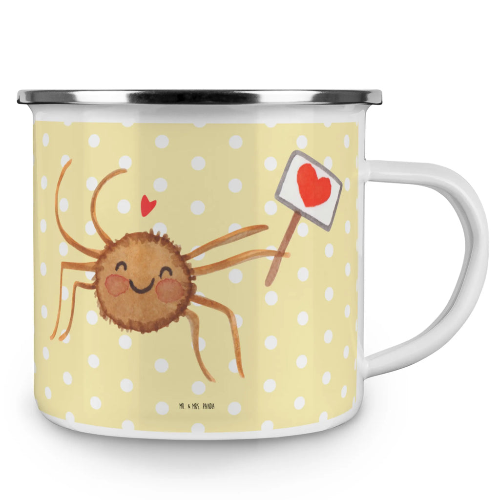 Enamel camping mug Spider Agatha Motivation Teetasse, Pott, Trinkbecher, Emaille Tasse, Kaffeetasse, Becher, Emailletasse, emaillebecher, Reisebecher, blechbecher, Metalltasse, metallbecher, wanderbecher, becher emaille, Campingtasse, Blechtasse, Tasse Emaille, Tasse, Campingbecher, Kaffeebecher, Teebecher, reisetasse, wandertasse, Emaille Becher, Spinne Agathe, Spinne, Agathe, Videos, Merchandise, Liebe, Dankeschön, Vertrauen, Glück, Motivation