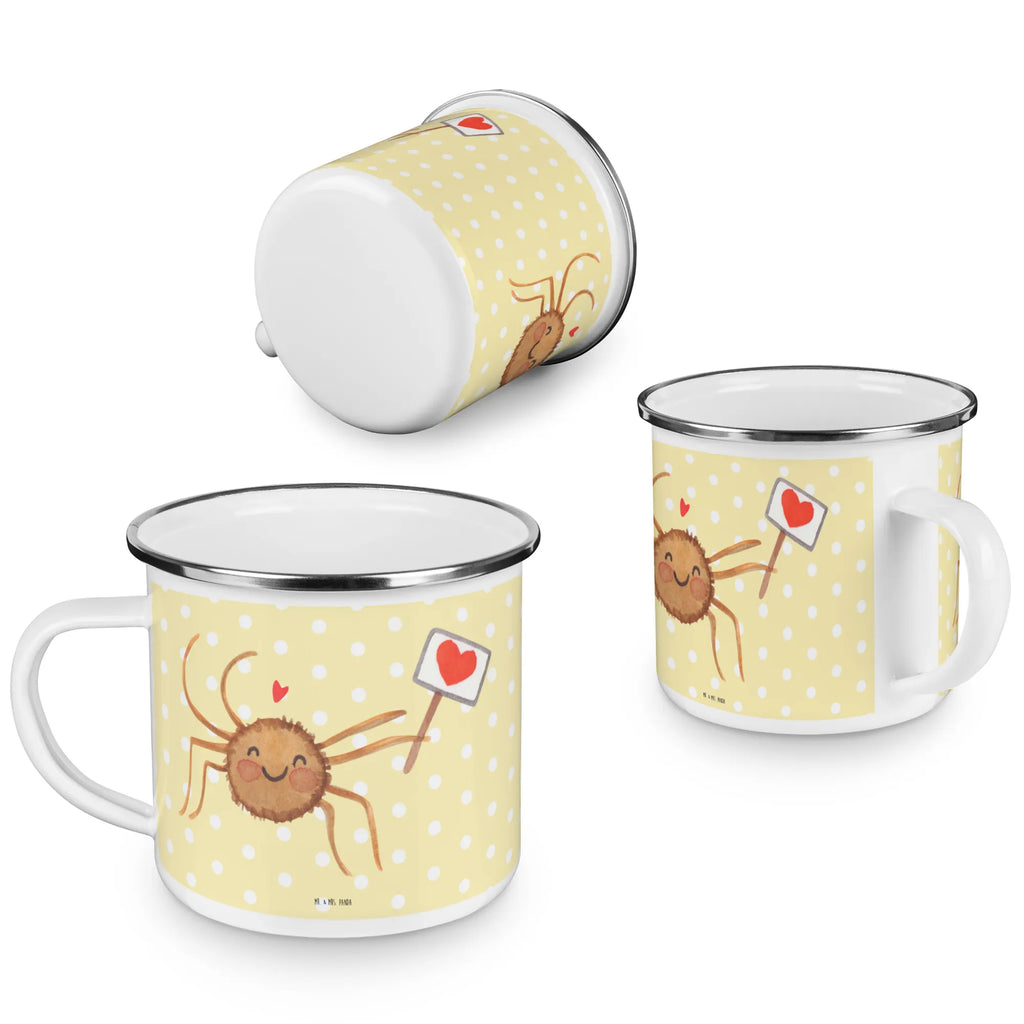 Enamel camping mug Spider Agatha Motivation Teetasse, Pott, Trinkbecher, Emaille Tasse, Kaffeetasse, Becher, Emailletasse, emaillebecher, Reisebecher, blechbecher, Metalltasse, metallbecher, wanderbecher, becher emaille, Campingtasse, Blechtasse, Tasse Emaille, Tasse, Campingbecher, Kaffeebecher, Teebecher, reisetasse, wandertasse, Emaille Becher, Spinne Agathe, Spinne, Agathe, Videos, Merchandise, Liebe, Dankeschön, Vertrauen, Glück, Motivation