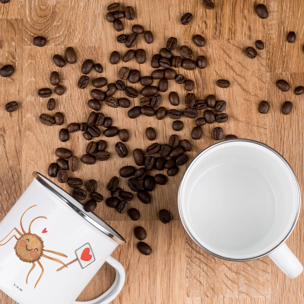 Enamel camping mug Spider Agatha Motivation Teetasse, Pott, Trinkbecher, Emaille Tasse, Kaffeetasse, Becher, Emailletasse, emaillebecher, Reisebecher, blechbecher, Metalltasse, metallbecher, wanderbecher, becher emaille, Campingtasse, Blechtasse, Tasse Emaille, Tasse, Campingbecher, Kaffeebecher, Teebecher, reisetasse, wandertasse, Emaille Becher, Spinne Agathe, Spinne, Agathe, Videos, Merchandise, Liebe, Dankeschön, Vertrauen, Glück, Motivation