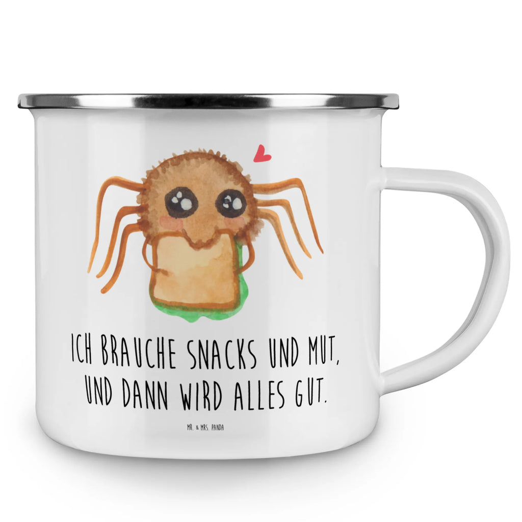 Camping Emaille Tasse Spinne Agathe Sandwich Emaille Tasse, Teebecher, emaillebecher, Metalltasse, Kaffeetasse, Pott, Tasse, becher emaille, Emailletasse, Trinkbecher, wandertasse, Teetasse, blechbecher, Reisebecher, Emaille Becher, Kaffeebecher, Tasse Emaille, wanderbecher, Blechtasse, reisetasse, metallbecher, Becher, Campingtasse, Campingbecher, Spinne Agathe, Spinne, Agathe, Videos, Merchandise, Lebensfreude, Alles Wird gut, Mut, Hungrig, Glück, Verfressen, Hunger