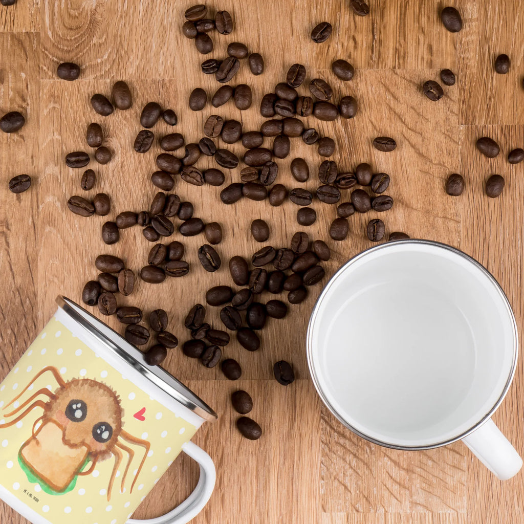 Camping Emaille Tasse Spinne Agathe Sandwich Emaille Tasse, Teebecher, emaillebecher, Metalltasse, Kaffeetasse, Pott, Tasse, becher emaille, Emailletasse, Trinkbecher, wandertasse, Teetasse, blechbecher, Reisebecher, Emaille Becher, Kaffeebecher, Tasse Emaille, wanderbecher, Blechtasse, reisetasse, metallbecher, Becher, Campingtasse, Campingbecher, Spinne Agathe, Spinne, Agathe, Videos, Merchandise, Lebensfreude, Alles Wird gut, Mut, Hungrig, Glück, Verfressen, Hunger