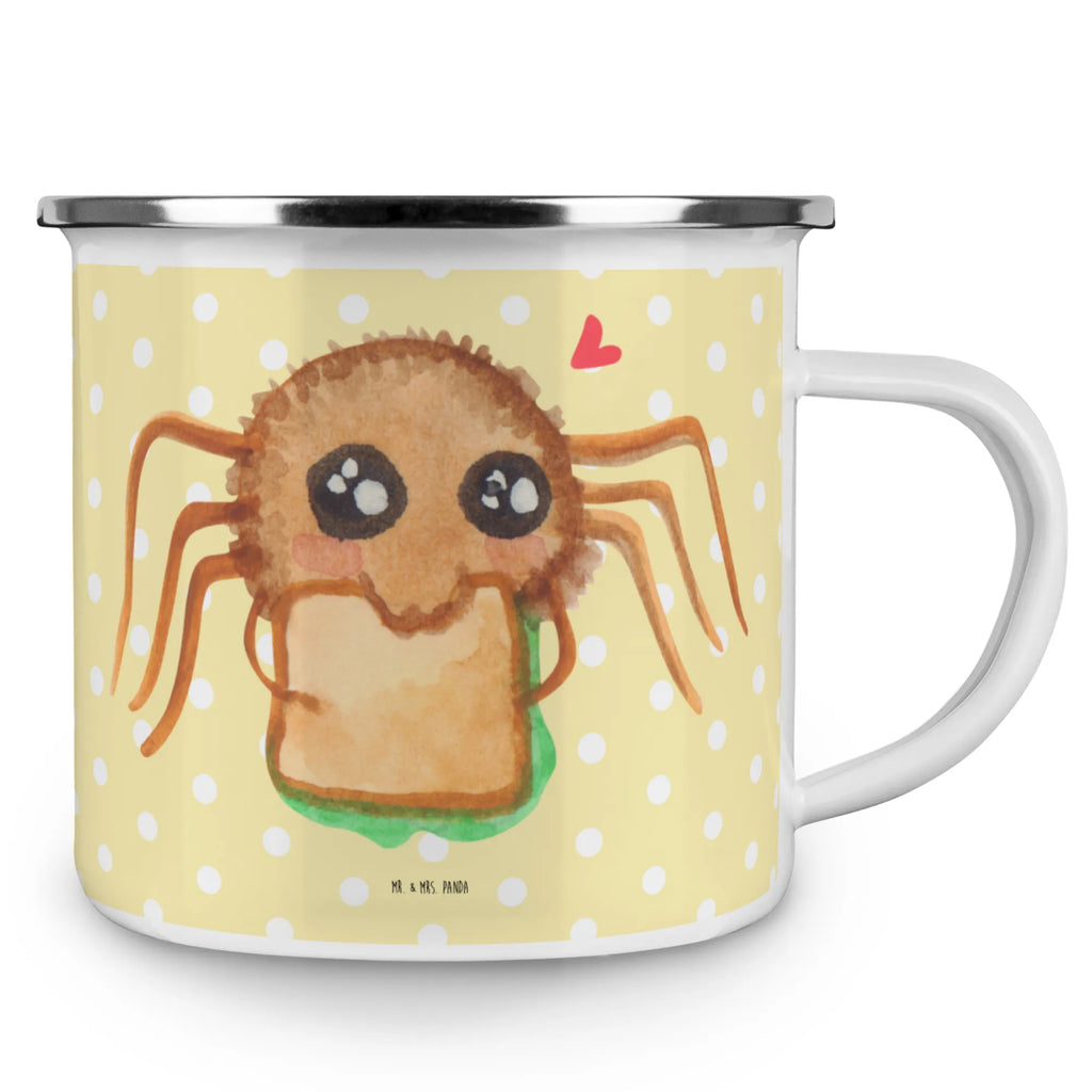 Camping Emaille Tasse Spinne Agathe Sandwich Emaille Tasse, Teebecher, emaillebecher, Metalltasse, Kaffeetasse, Pott, Tasse, becher emaille, Emailletasse, Trinkbecher, wandertasse, Teetasse, blechbecher, Reisebecher, Emaille Becher, Kaffeebecher, Tasse Emaille, wanderbecher, Blechtasse, reisetasse, metallbecher, Becher, Campingtasse, Campingbecher, Spinne Agathe, Spinne, Agathe, Videos, Merchandise, Lebensfreude, Alles Wird gut, Mut, Hungrig, Glück, Verfressen, Hunger