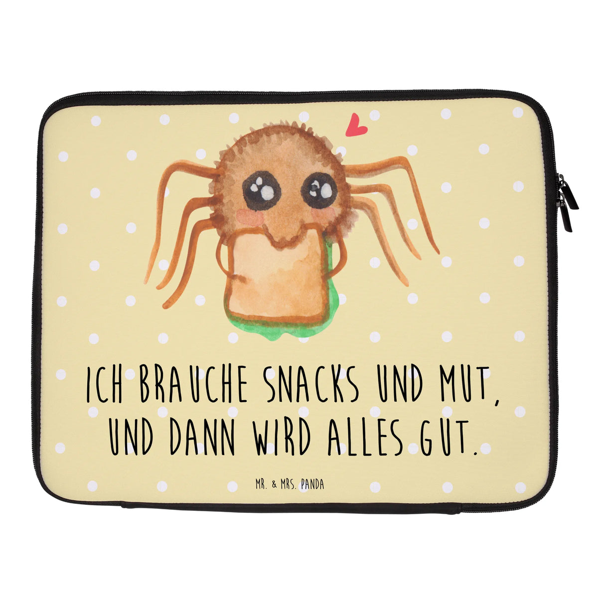 Notebook Tasche Spinne Agathe Sandwich Hülle Laptop, Schutzhülle Laptop, Schutzhülle Notebook, Notebook Sleeve, Notebook-Case, Notebookhülle, Laptop Case, Laptop-Hülle, Notebook-Sleeve, Laptop-Case, Laptop Tasche, Laptoptasche, Notebook Hülle, Laptop Hülle, Notebook Tasche, Notebooktasche, Computertasche, Notebook Case, Laptop Sleeve, Tasche Laptop, Laptop-Sleeve, Laptophülle, Spinne Agathe, Spinne, Agathe, Videos, Merchandise, Alles Wird gut, Glück, Hungrig, Verfressen, Hunger, Lebensfreude, Mut