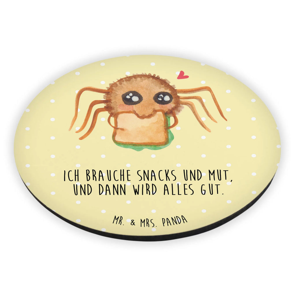 Rund Magnet Spinne Agathe Sandwich Whiteboard Magnet, Kühlschrankmagnet, Dekomagnet, Souvenir Magnet, Motivmagnete, Kühlschrank Dekoration, Notiz Magnet, Pinnwandmagnet, Spinne Agathe, Spinne, Agathe, Videos, Merchandise, Glück, Verfressen, Lebensfreude, Hungrig, Hunger, Alles wird gut, Mut