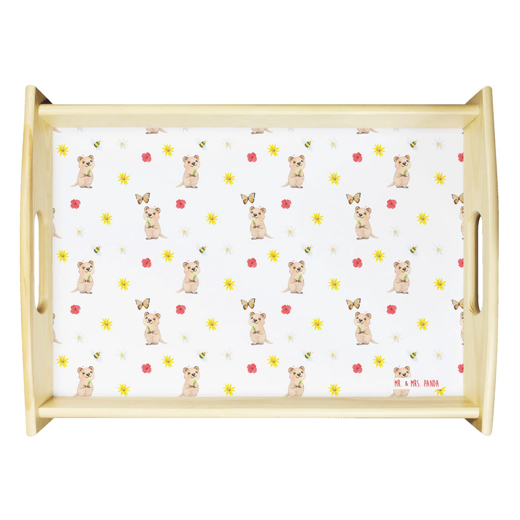 Serviertablett Quokka Happy Muster Dekotablett, Tablett, Frühstückstablett, Küchentablett, Holztablett, Serviertablett, Tiermotive, Gute Laune, lustige Sprüche, Tiere, Niedliches Tier, Verschieben, Dinge erledigen, Lustiger Spruch, Aufschieberitis, Quokka