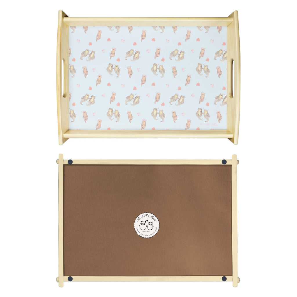 Serviertablett Otter Hände halten Muster Tablett, Holztablett, Küchentablett, Serviertablett, Dekotablett, Frühstückstablett, Otter, Fischotter, Seeotter, Otter Seeotter See Otter