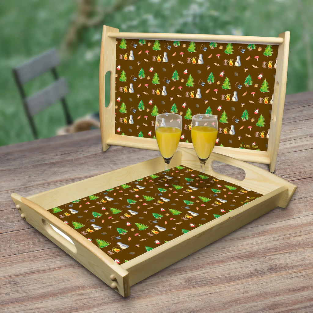 Serving tray Penguin campfire breakfast tray, tray, kitchen tray, serving tray, wooden tray, Penguin, North Pole, Winter, Penguins, penguins, marshmallows, everyday office life, fire, campfire, life, work, new start, love, office, job, mouse, barbecue, life motivation, life motto, motivation