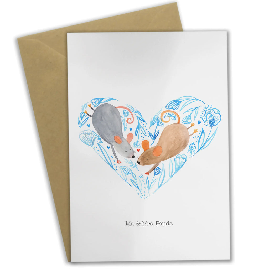 Greetings card Marriage mice heart folding card, birthday card, greeting card, wedding card, invitation card, Wedding, marriage, gifts, couple, wedding, couple gift, mice, friend, girlfriend, love, Mouse