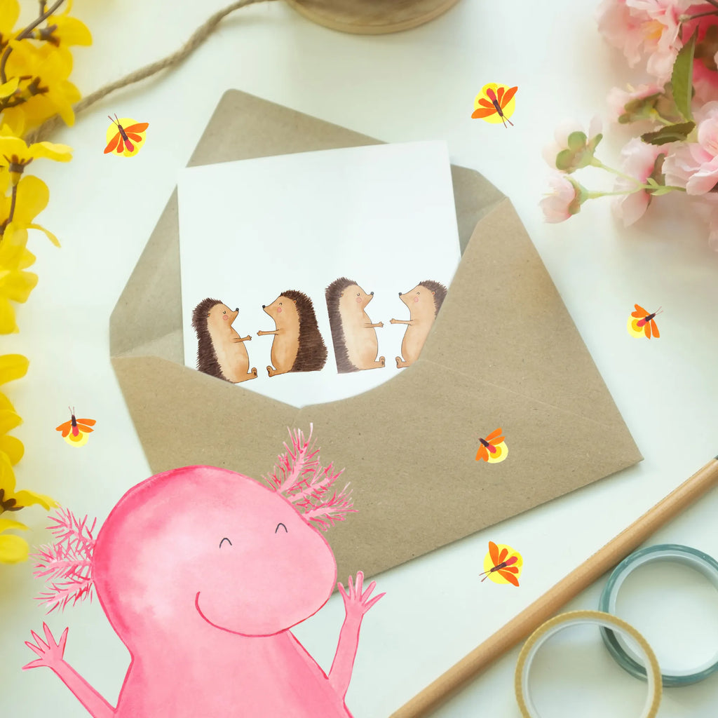 Greetings card Marriage Hedgehog invitation card, birthday card, wedding card, folding card, greeting card, Wedding, marriage, gifts, wedding, couple, couple gift, girlfriend, love, boyfriend, Hedgehog