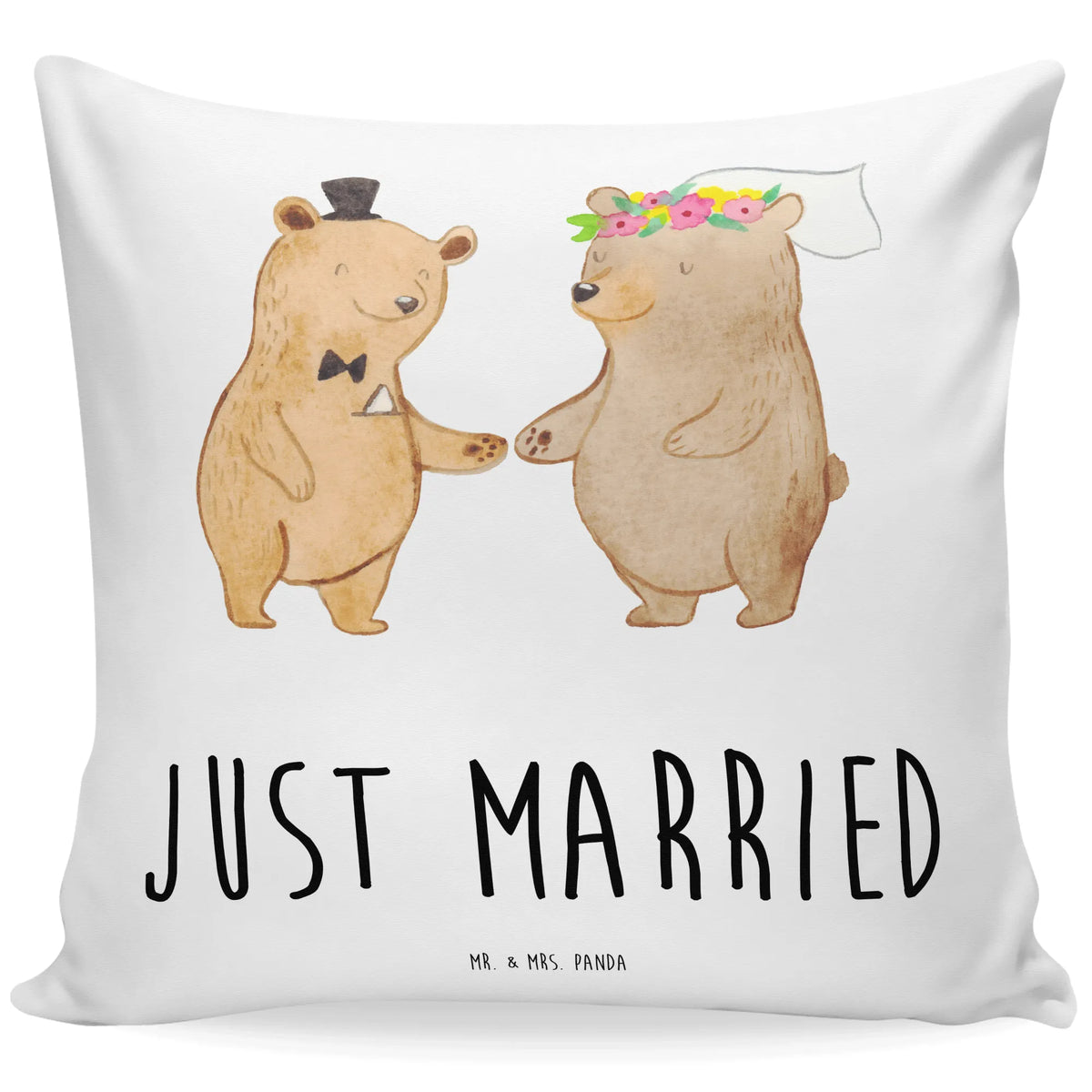 Cushion bears marriage pillows, fluffy, 40x40, couch, pillow case, sofa, pad, settee, Pillow, bedroom, bed, cushion, 40 x 40, soft, Wedding, marriage, gifts, wedding, wedding day, wedding gift, wedding ceremony