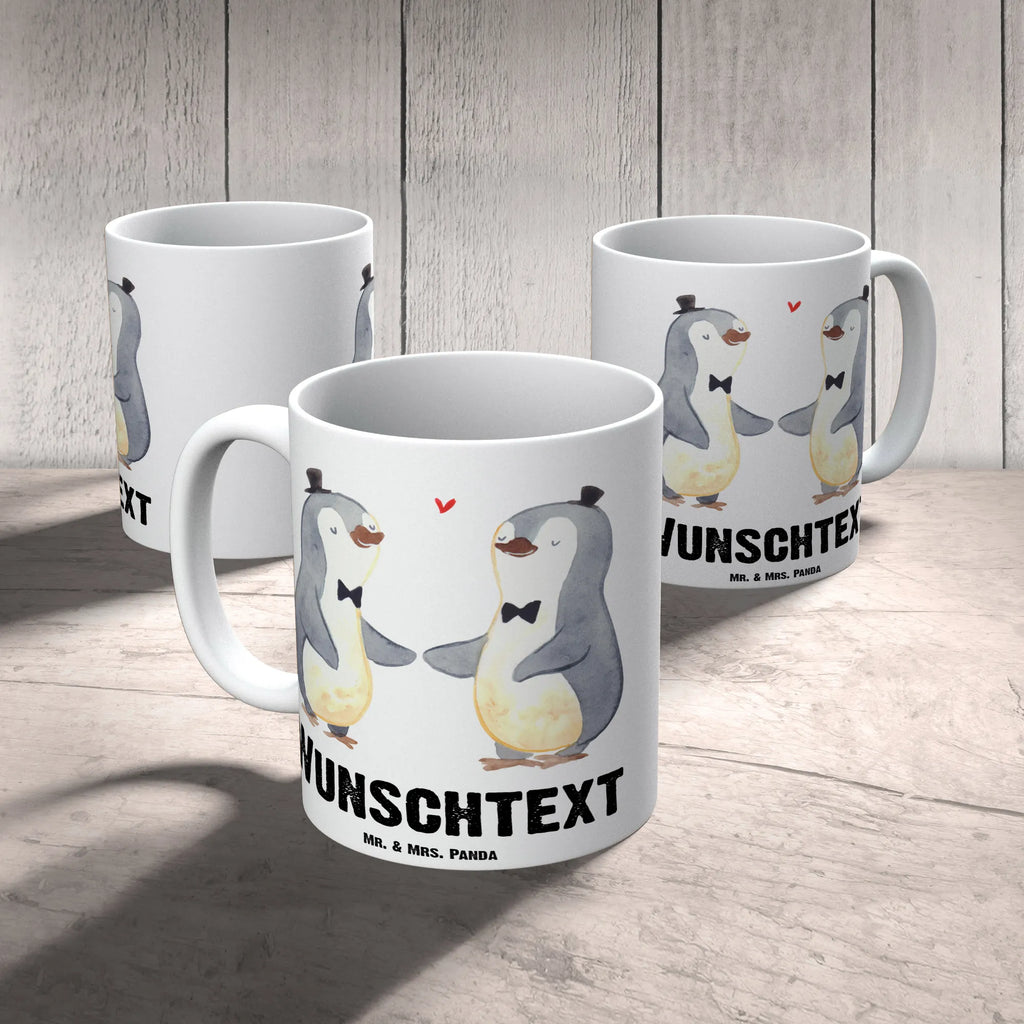 Personalisierte Tasse Pinguin Pärchen Gay Pride Tasse mit Namen, Namen, Namenstasse, Personalisiert, Personalisierte Tasse, Drucken, Wunschname, Tasse, Hochzeitskarte, Hochzeit, Hochzeitsgeschenk, Ehe, Hochzeitsfeier, Trauung, Trauungsgeschenk, Verlobungsfeier, Verlobungsgeschenk, Hochzeitsgeschenkideen, Hochzeitsgeschenke für Brautpaar