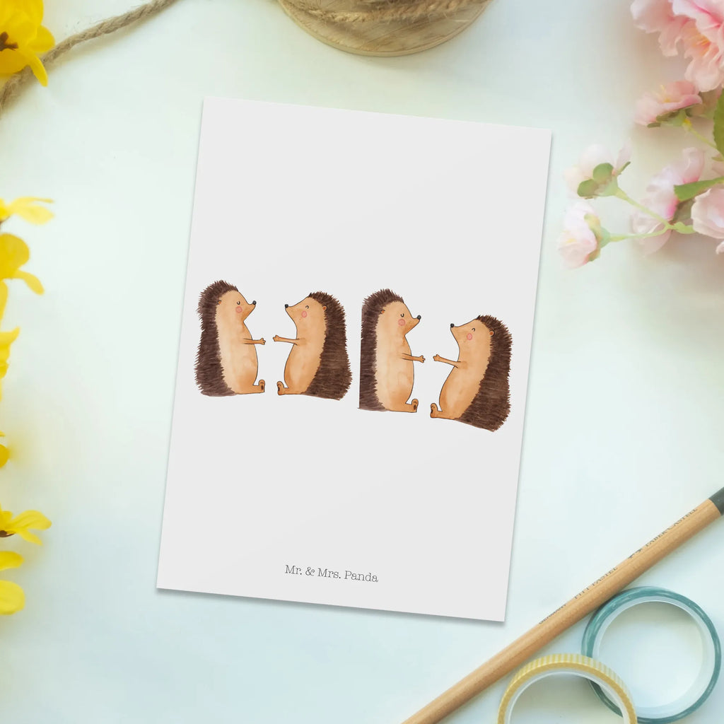 Postcard Marriage Hedgehog invitation card, postcards, paper, gift, Postcard, invitation, letter, card, gift card, Wedding, marriage, gifts, couple, Hedgehog, couple gift, girlfriend, boyfriend, love, wedding
