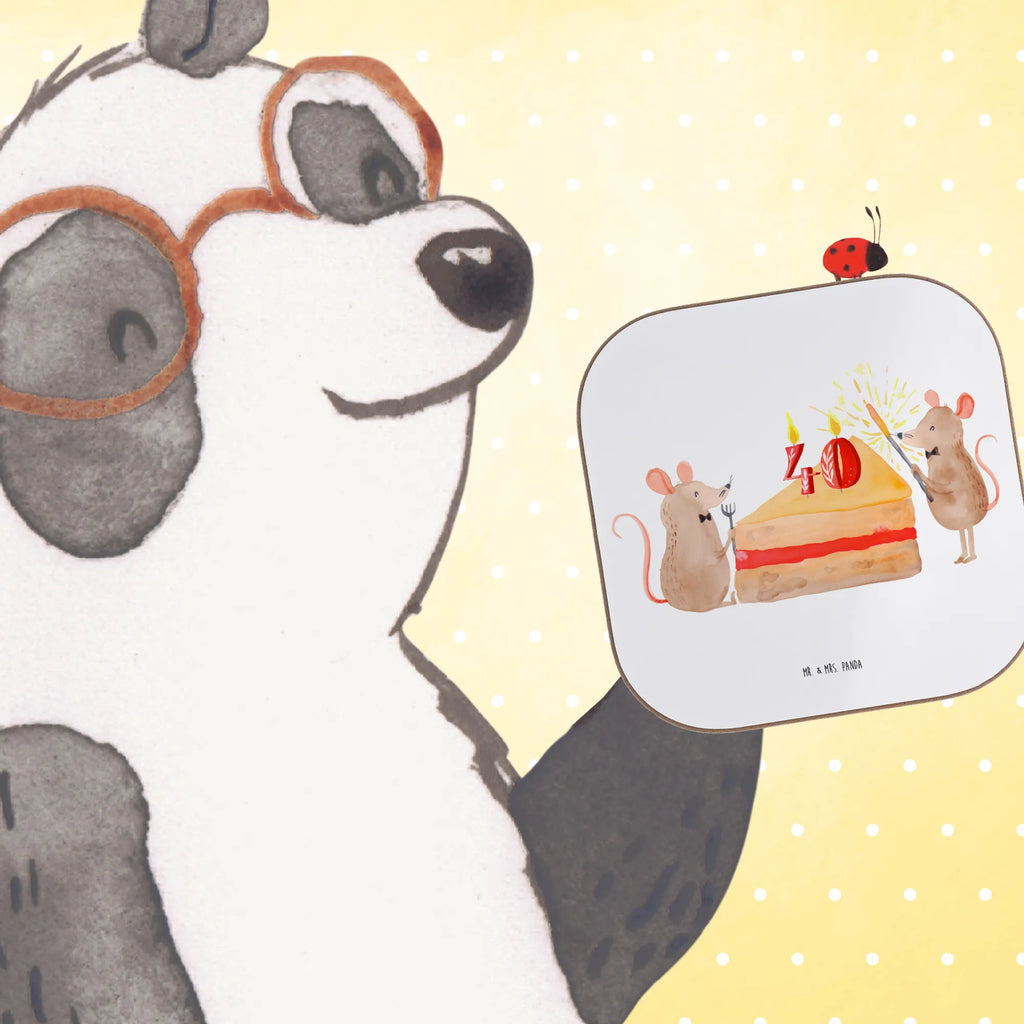 Quadratische Untersetzer 40. Geburtstag Mäuse Kuchen Bierdeckel, Getränkeuntersetzer, Tassen Untersetzer, Untersetzer Gläser, Untersetzer für Gläser, Glasuntersetzer, Korkuntersetzer, Untersetzer, Untersetzer aus Holz, Holzuntersetzer, Untersetzer Holz, Untersetzer Design, Geburtstag, Geburtstagsgeschenk, Geschenk, Maus, Happy Birthday, Geburtstage, Geburtstagsfeier